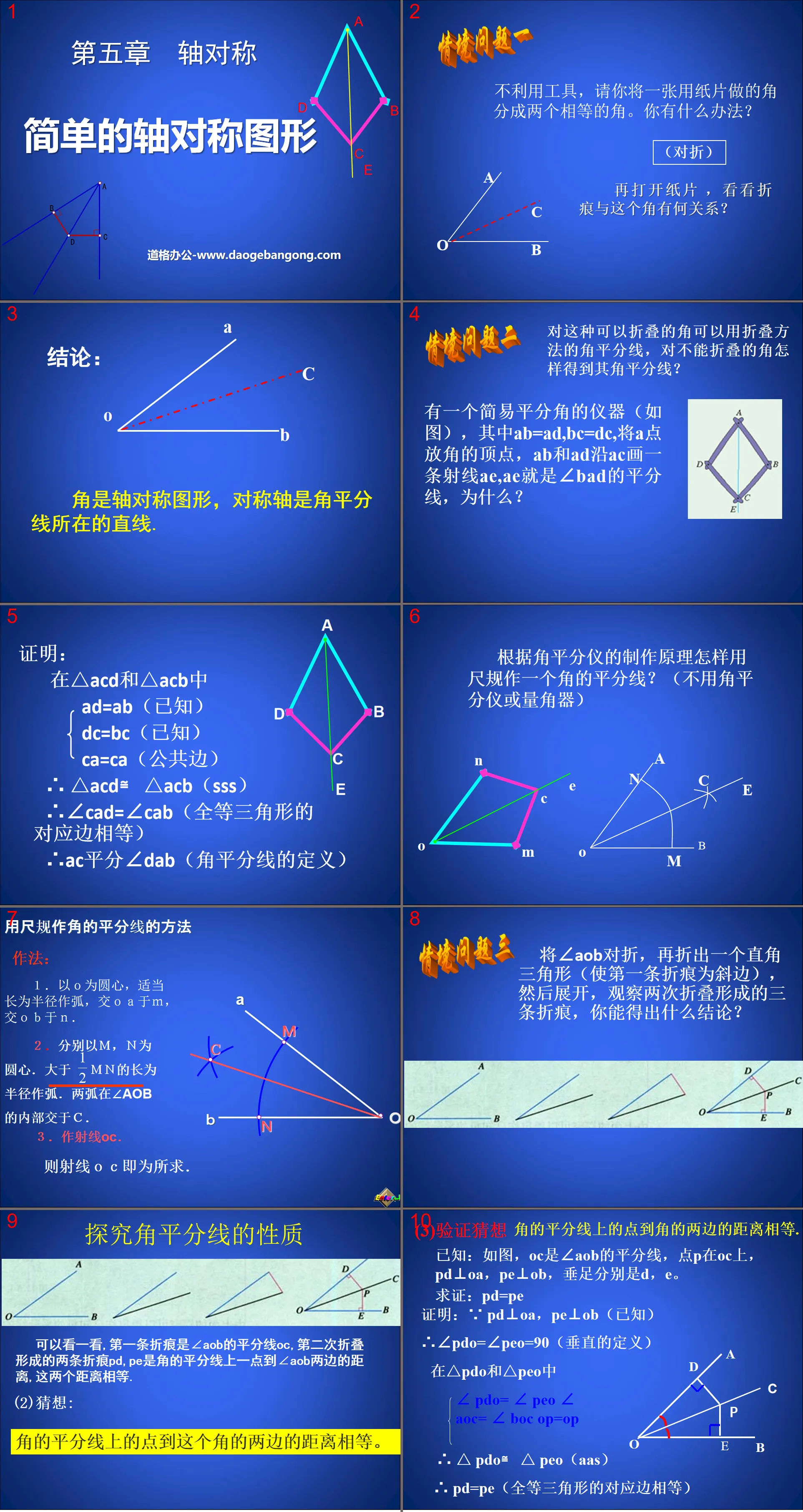 "Simple Axisymmetric Figures" Axisymmetric PPT Courseware 3