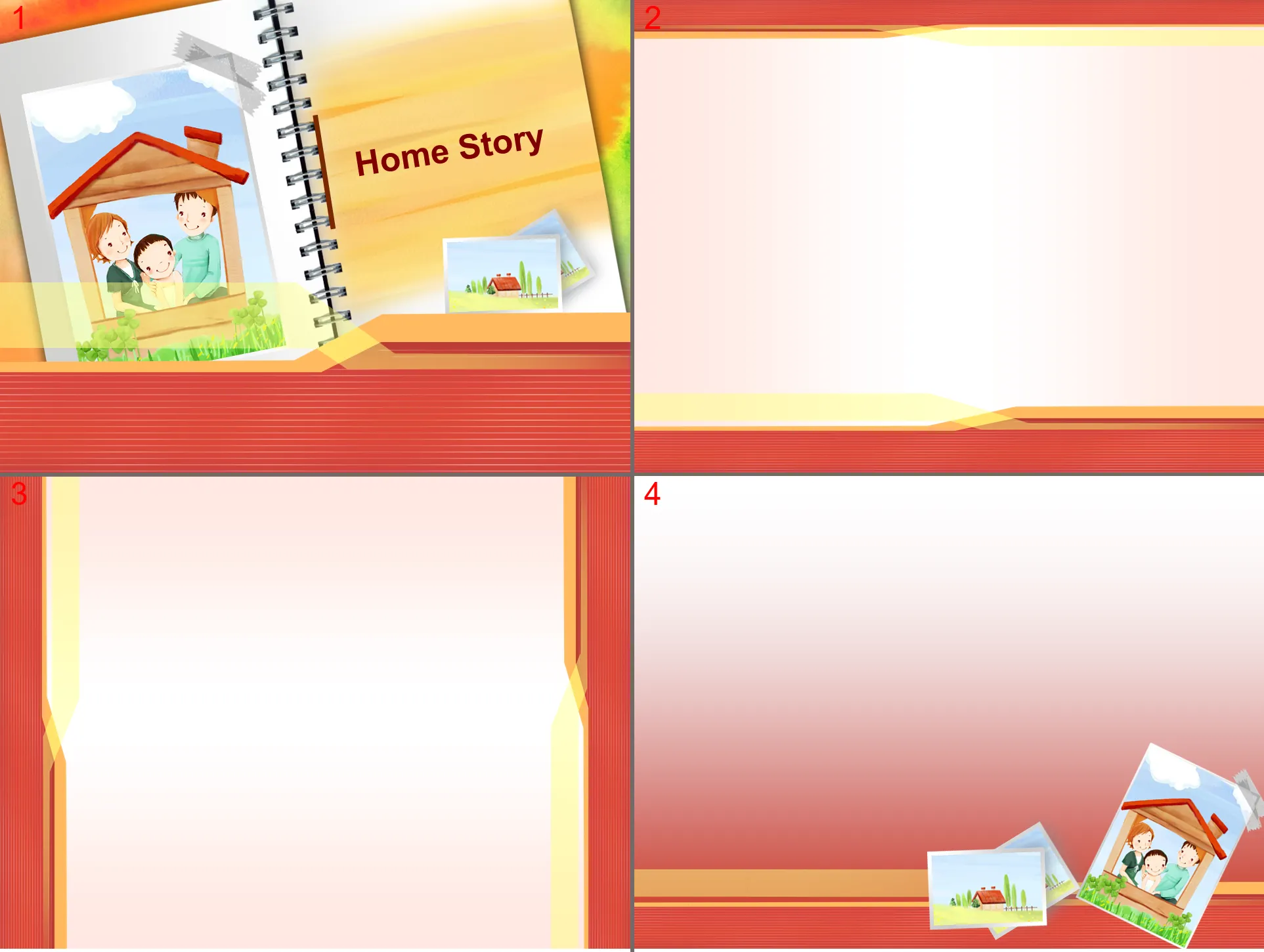 Cartoon children PPT template download