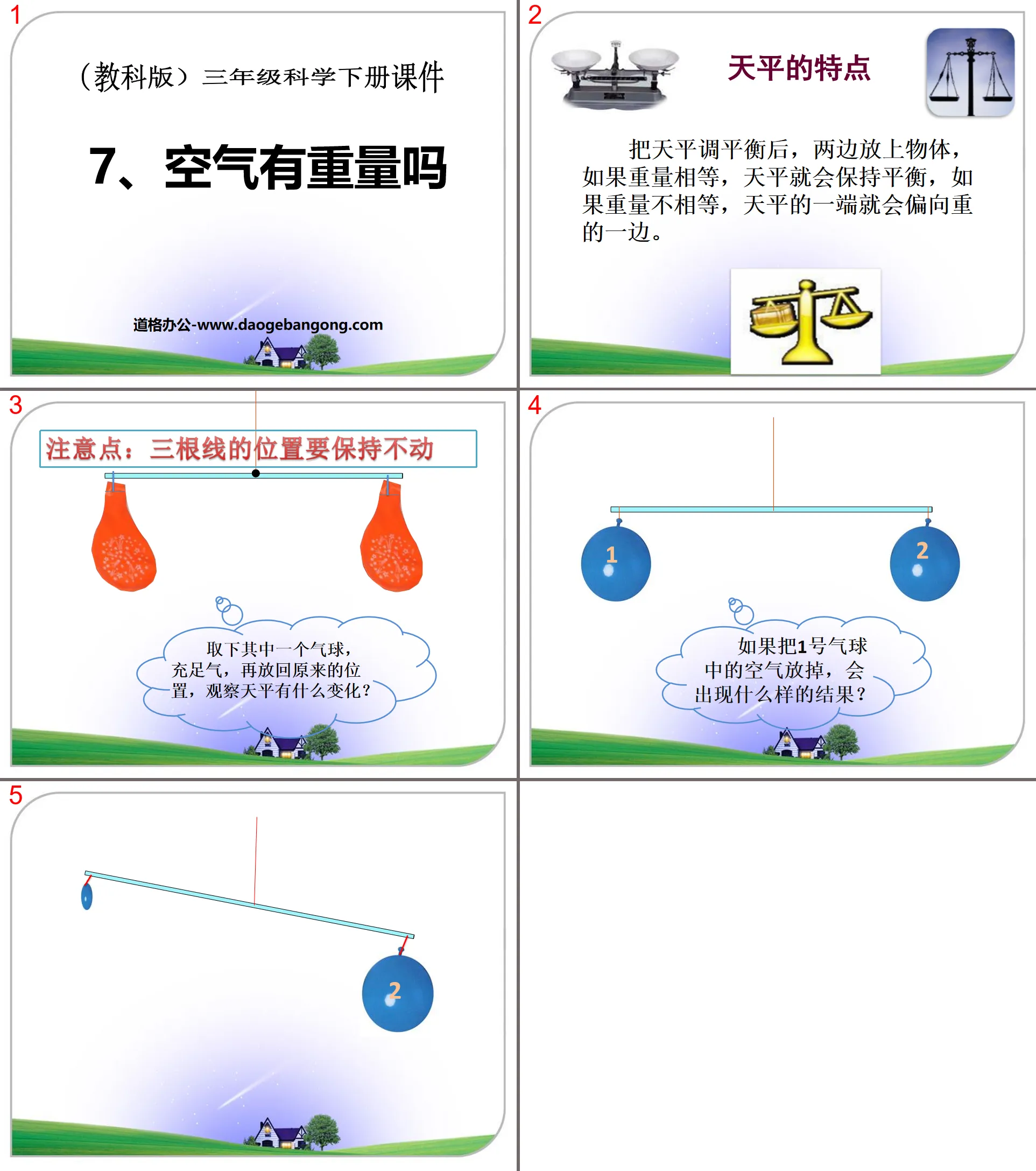 《空气有重量吗》水和空气PPT课件
