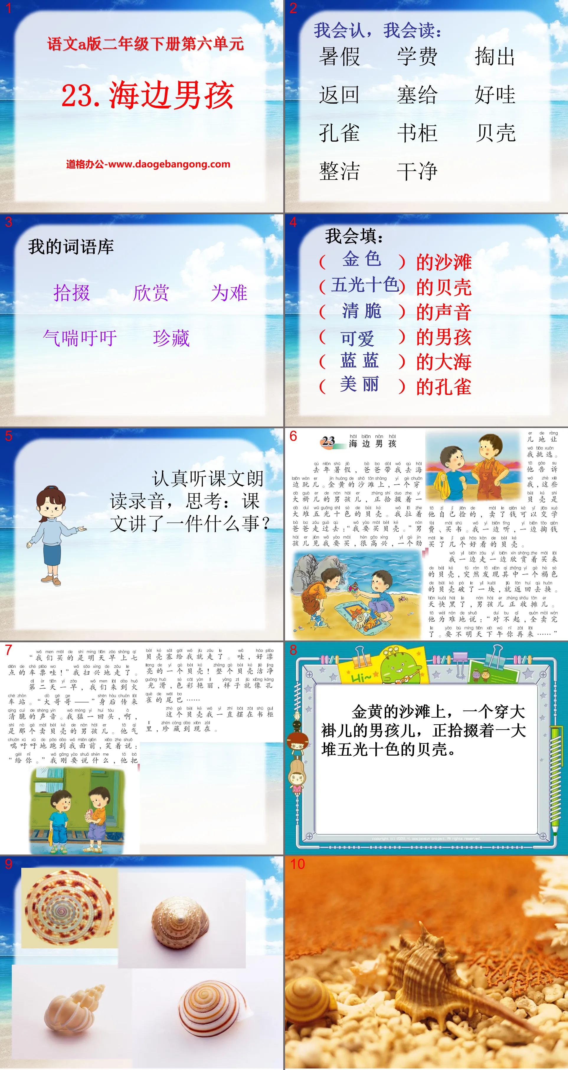 《海邊男孩》PPT課件2