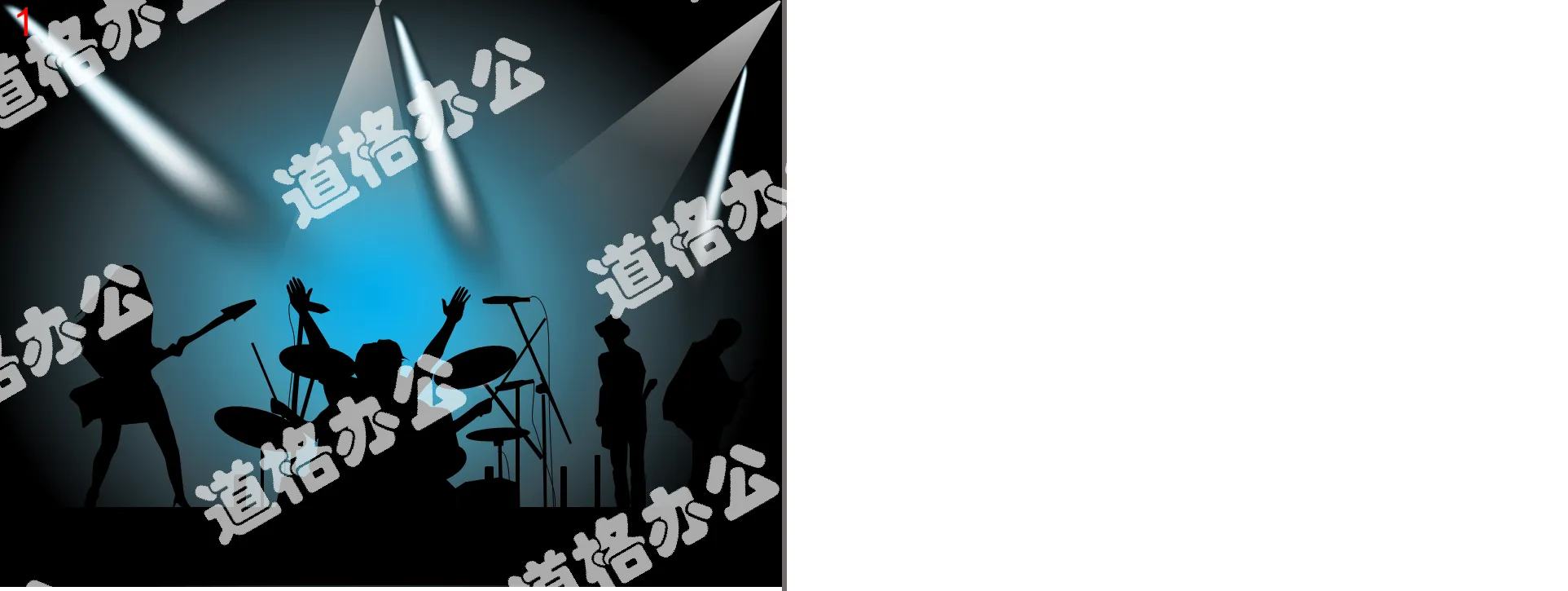 Cartoon concert dynamic PPT background image download