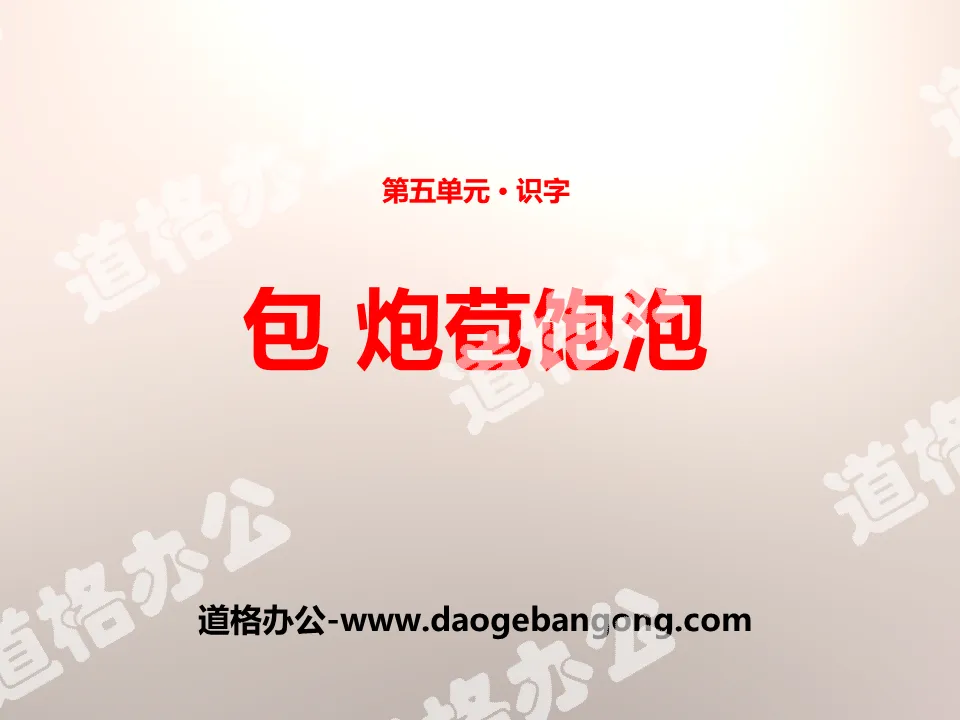 "Bao Bao Bao Bao" PPT