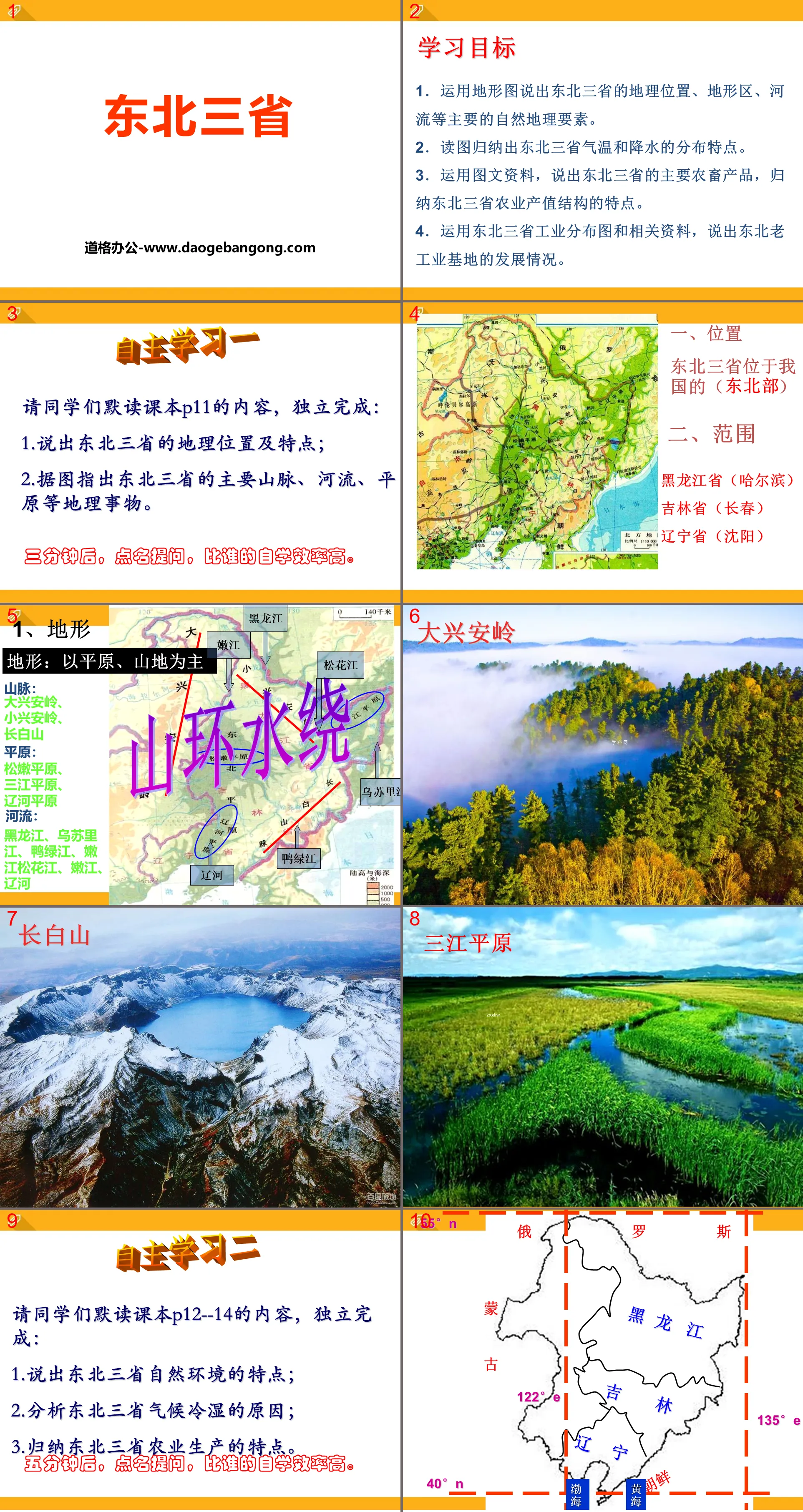 "Three Northeastern Provinces" PPT courseware download