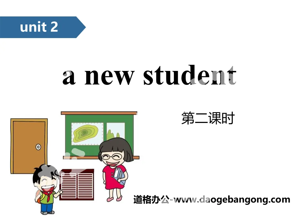 "A new student" PPT (second lesson)