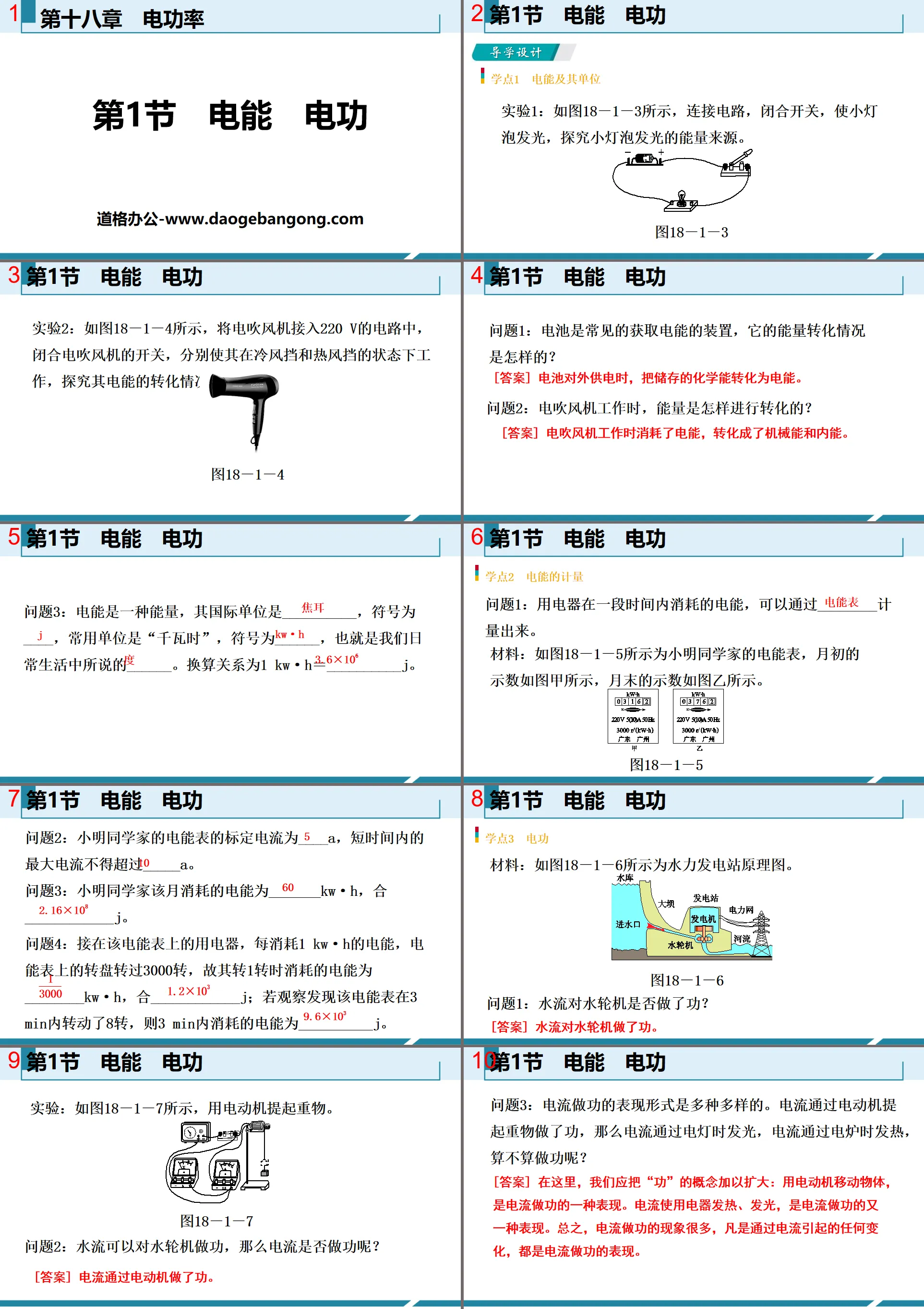 《电能 电功》电功率PPT
