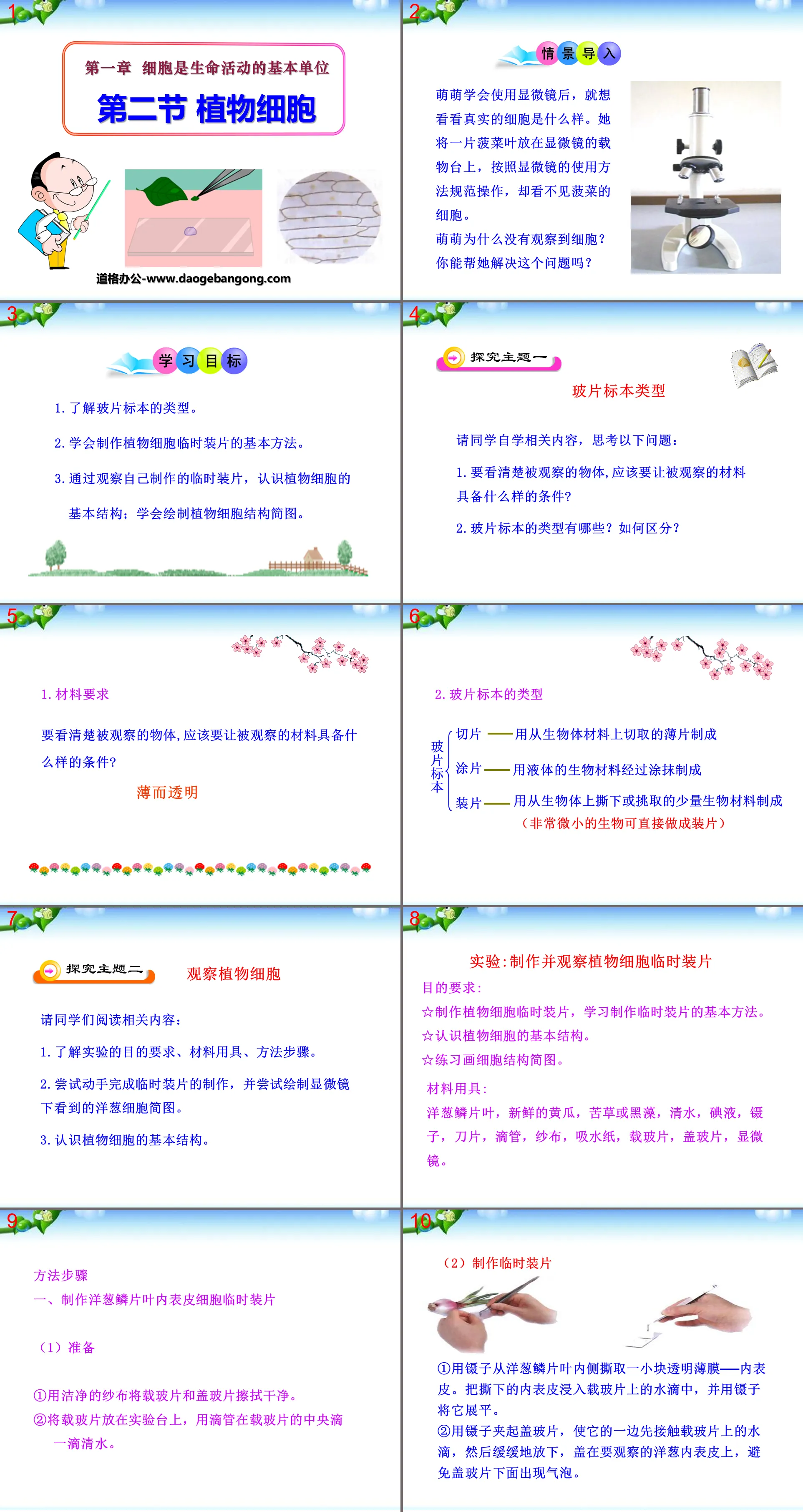 《植物细胞》细胞是生命活动的基本单位PPT课件
