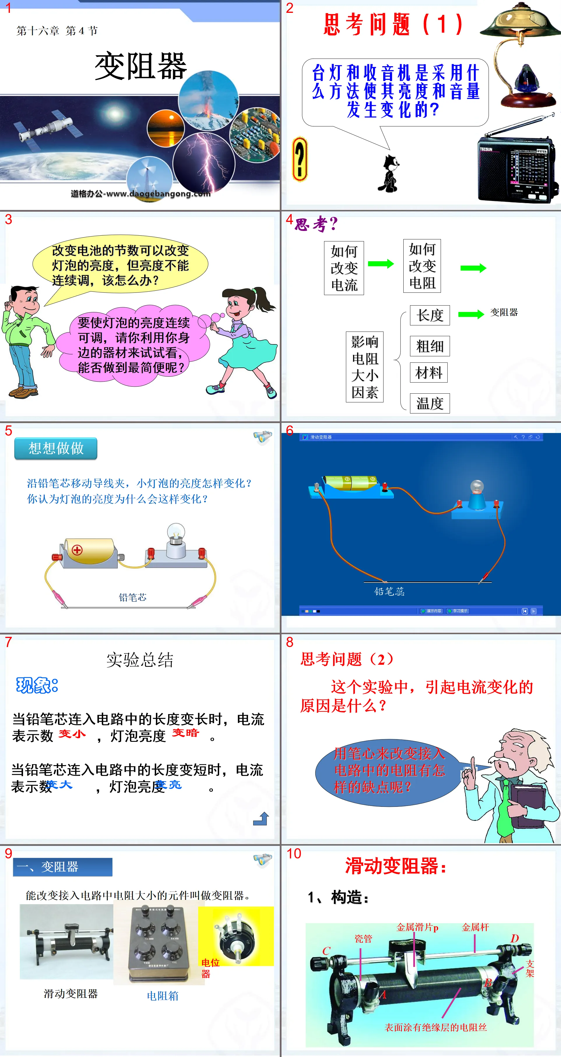 "Rheostats" Voltage Resistance PPT Courseware 2