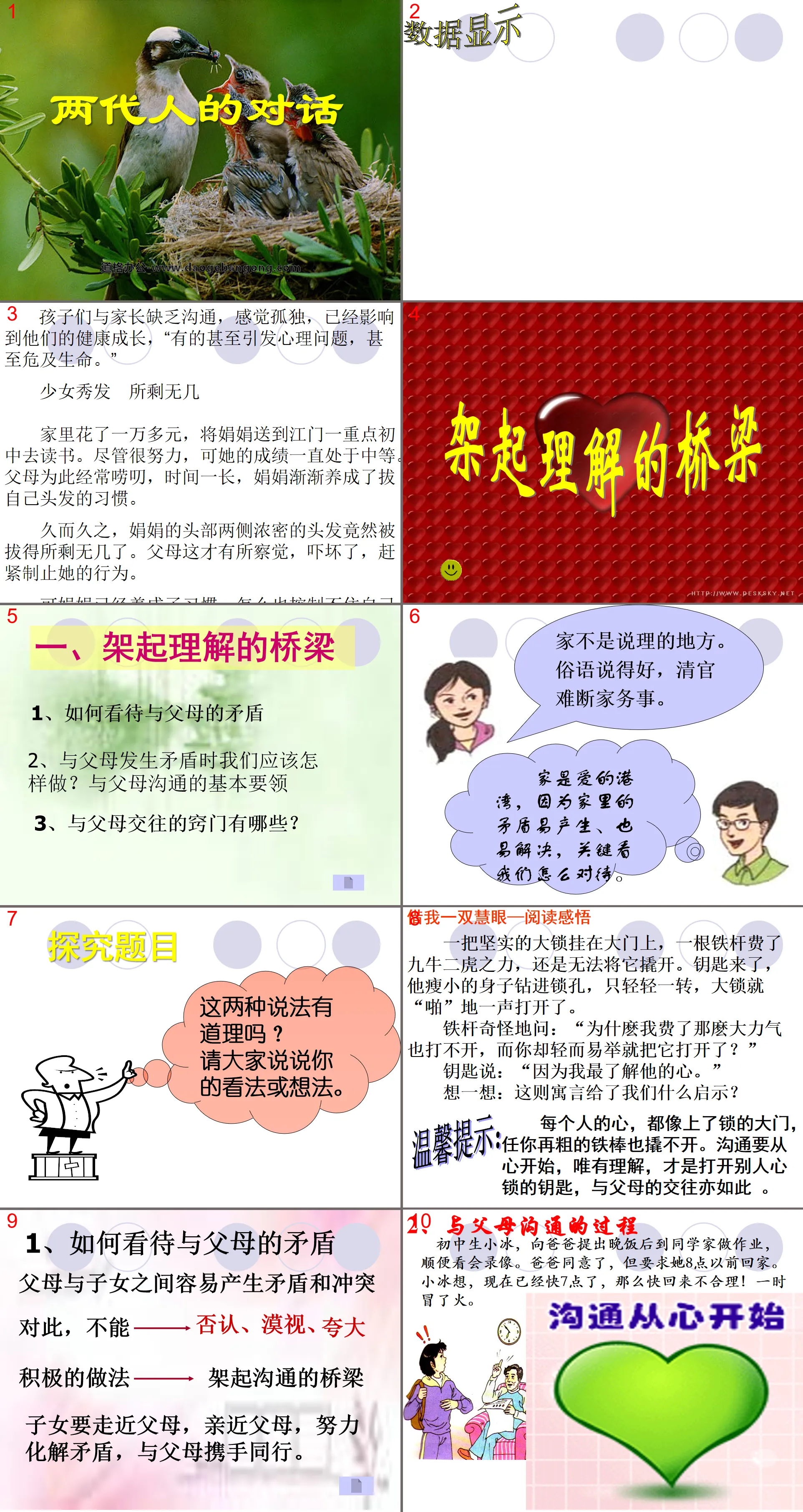 《兩代人的對話》我與父母交朋友PPT課件5