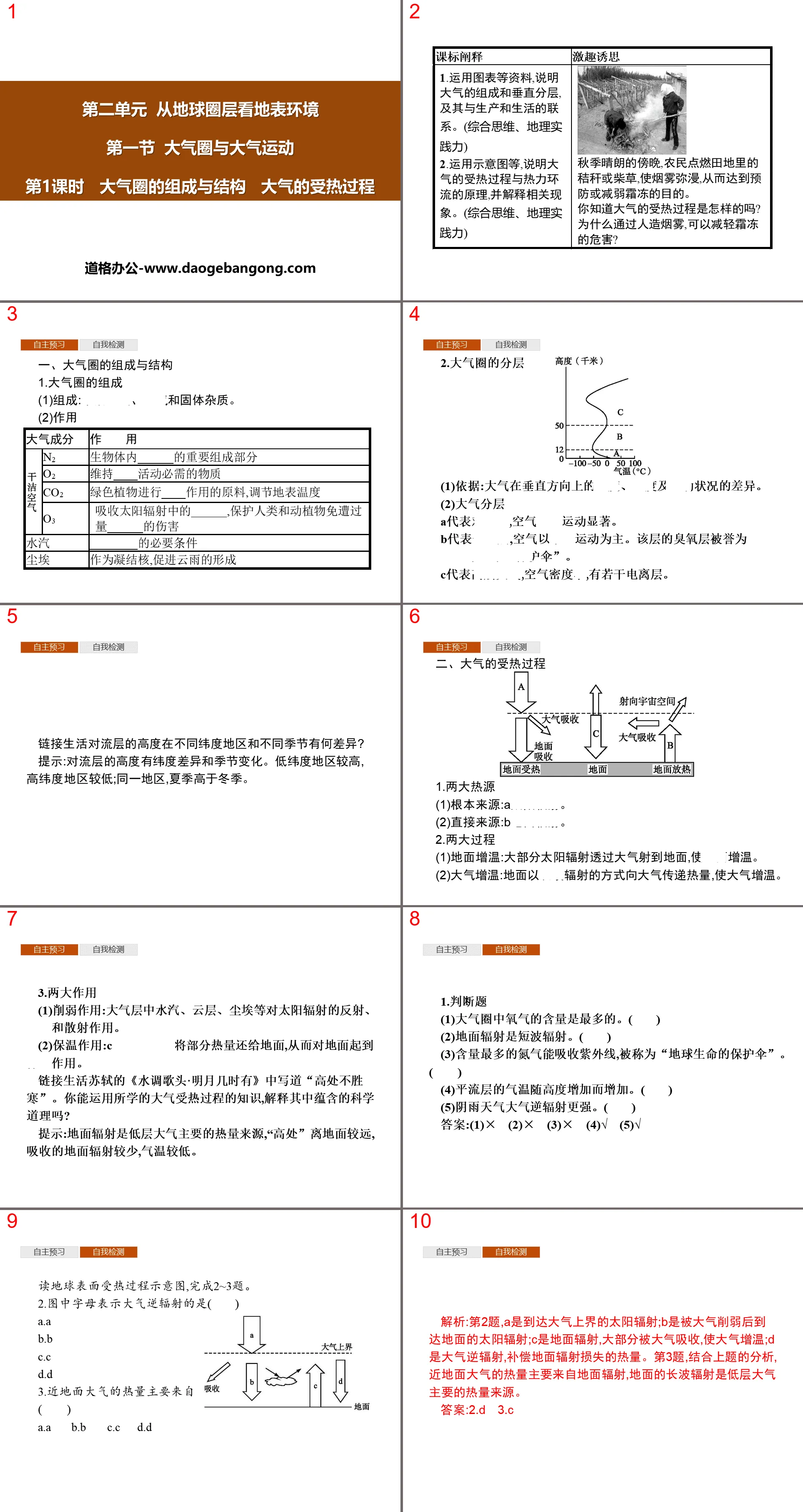 《大氣圈與大氣運動》從地球圈層看地表環境PPT(第1課時)