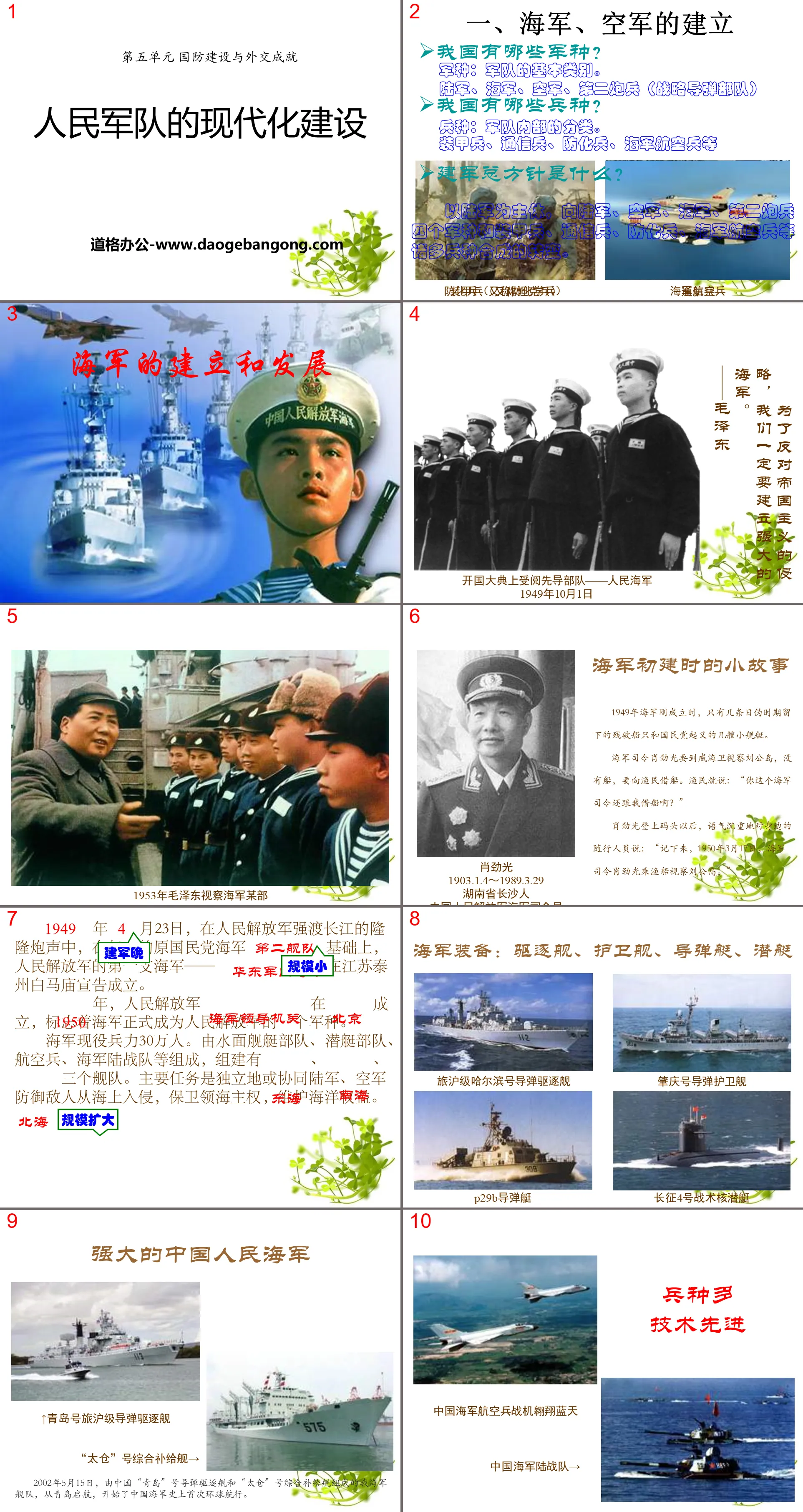 《人民軍隊的現代化建設》國防建設與外交成就PPT課件2