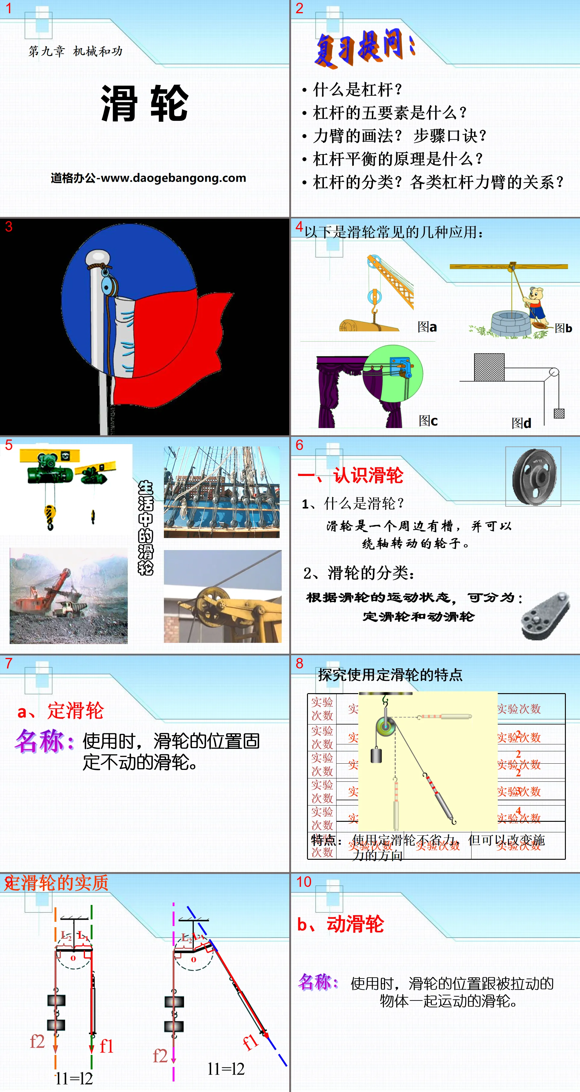 《滑轮》机械和功PPT课件2
