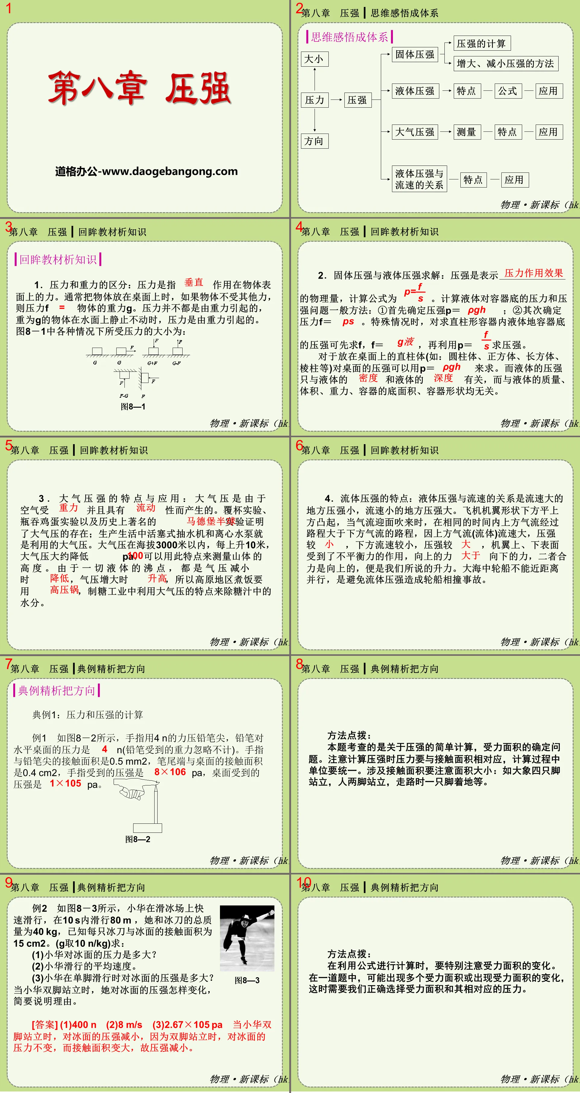 "Pressure" PPT courseware 7