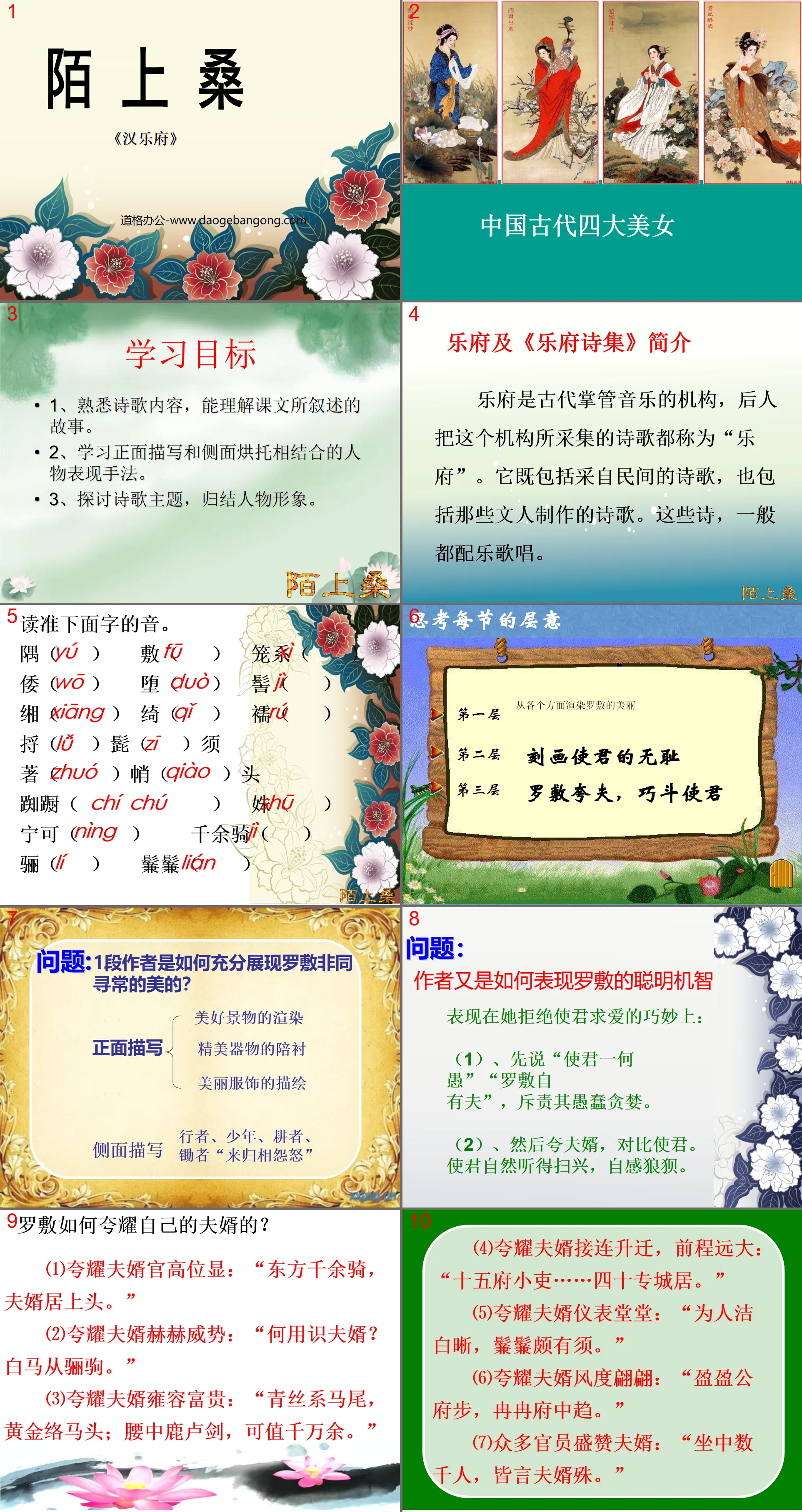 《陌上桑》PPT課件3