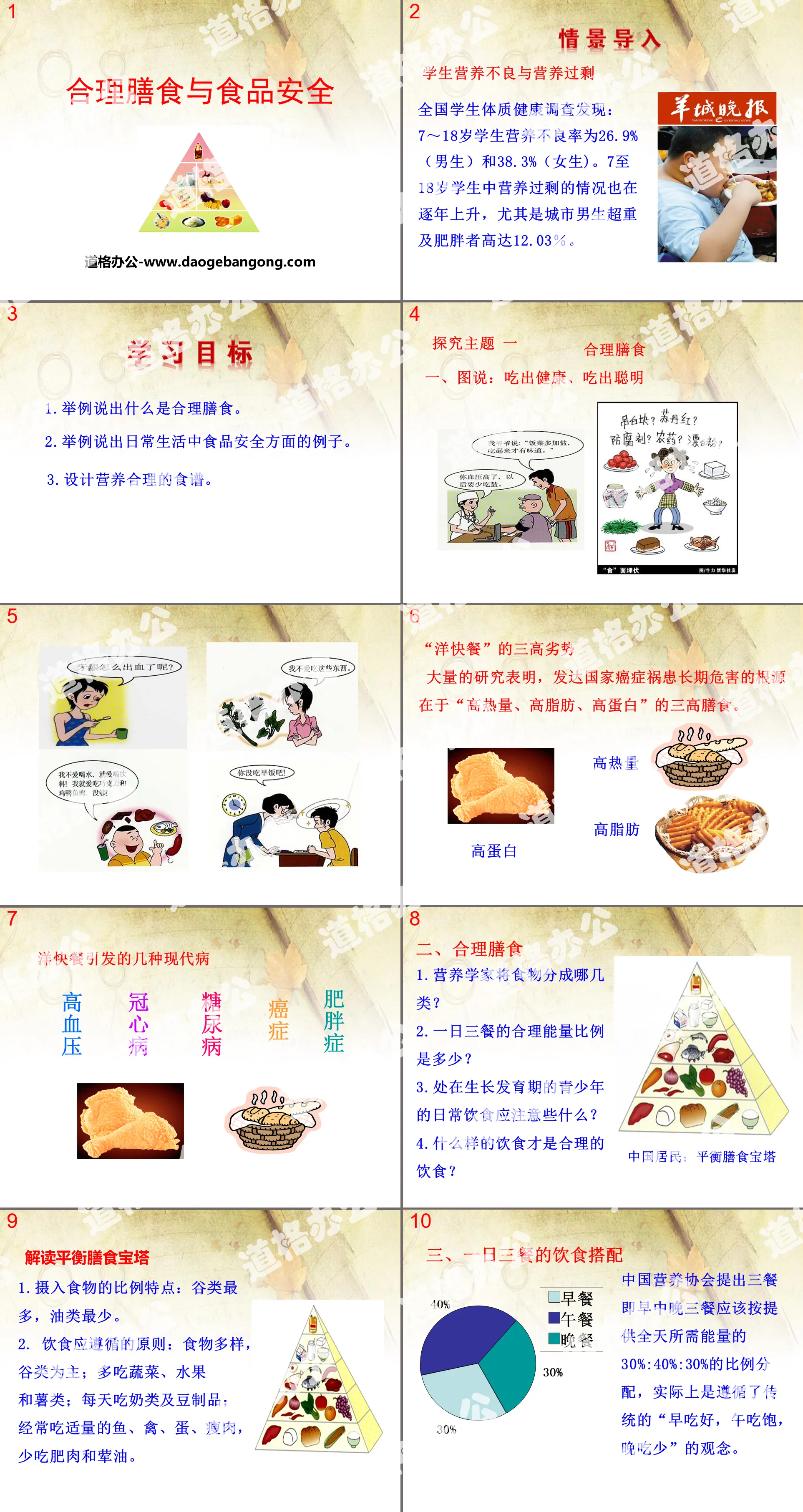 《合理膳食與食品安全》PPT