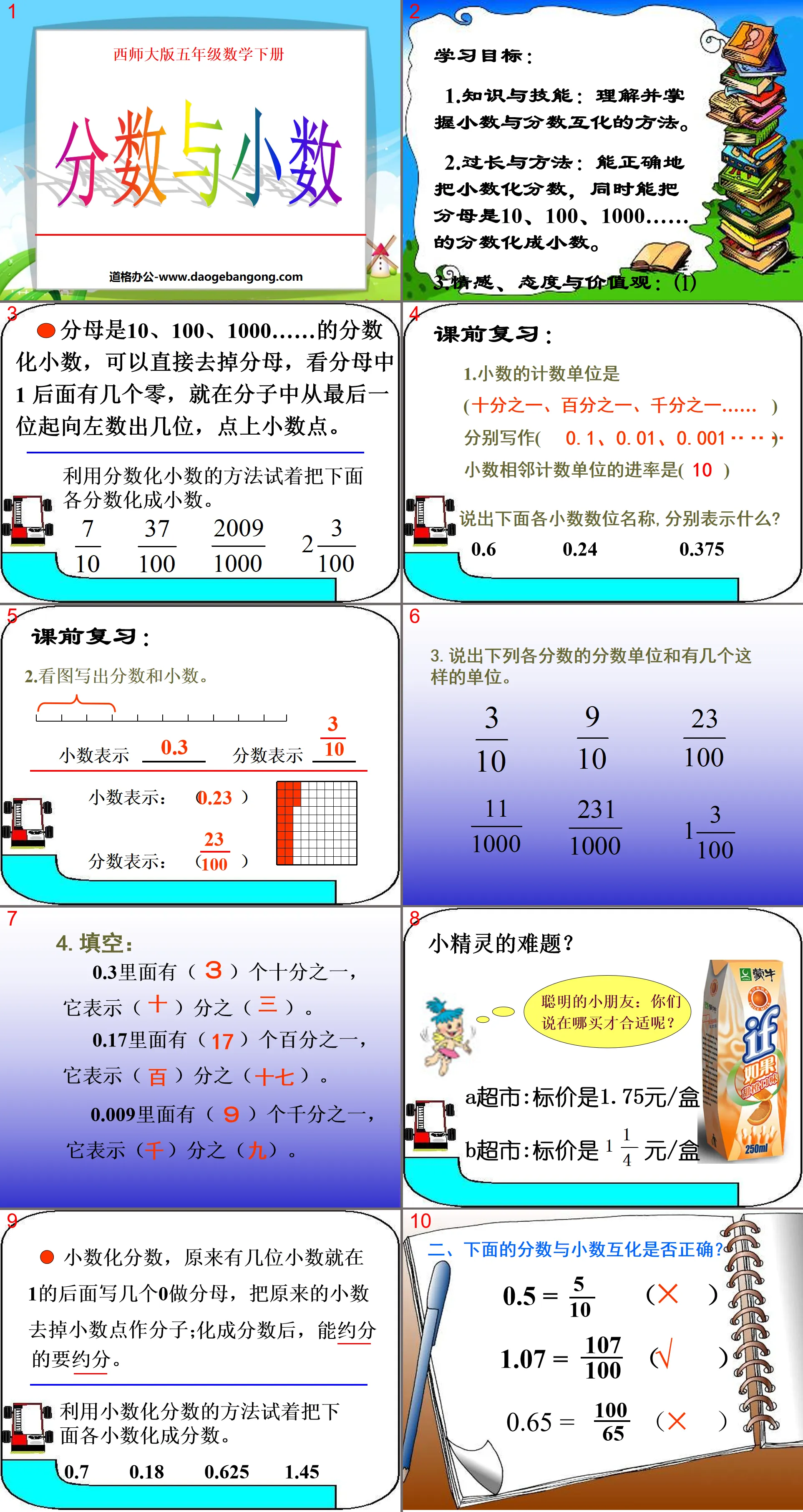 《分數與小數》分數PPT課件2