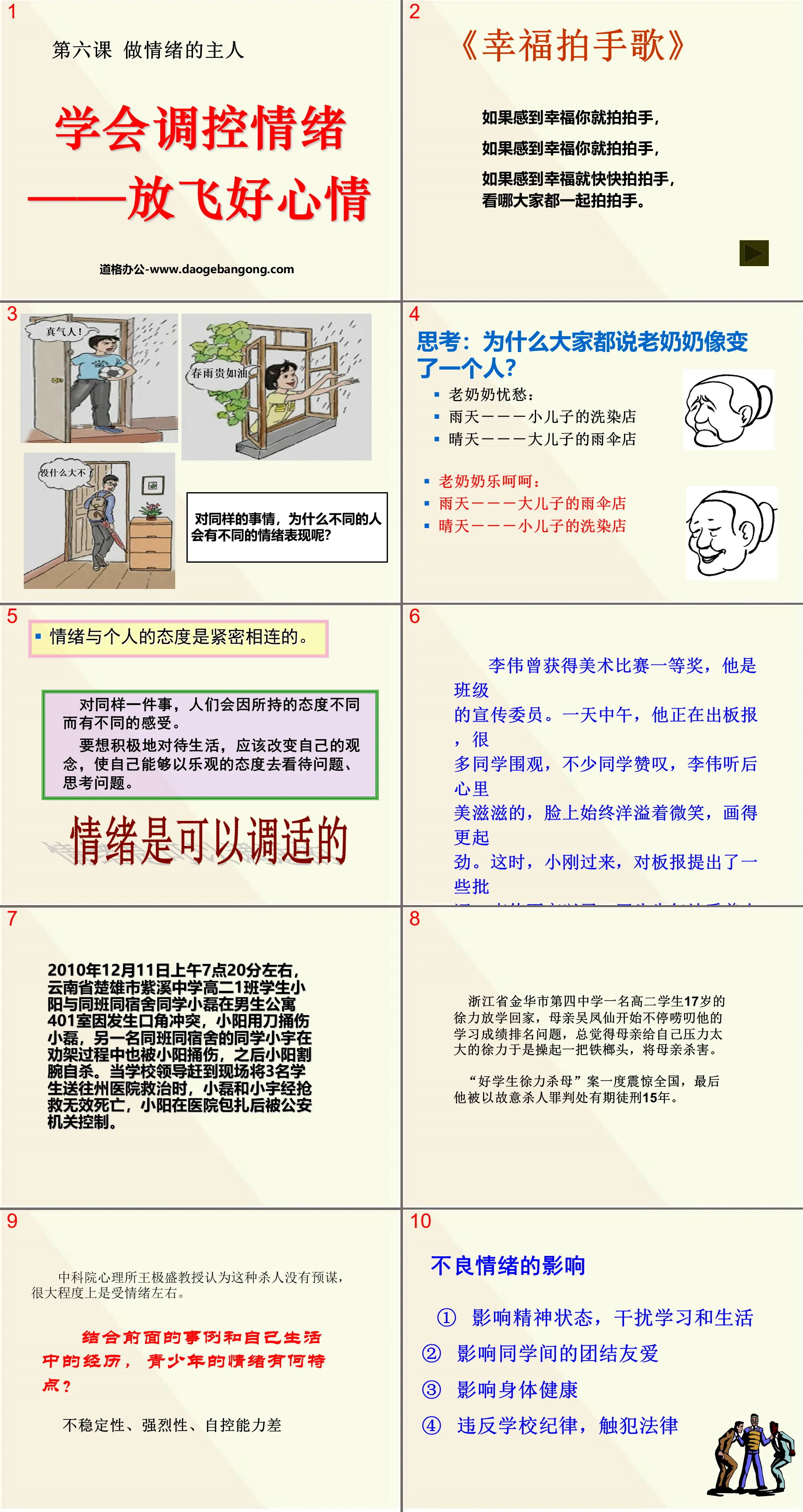 《學會調控情緒》做情緒的主人PPT課件6