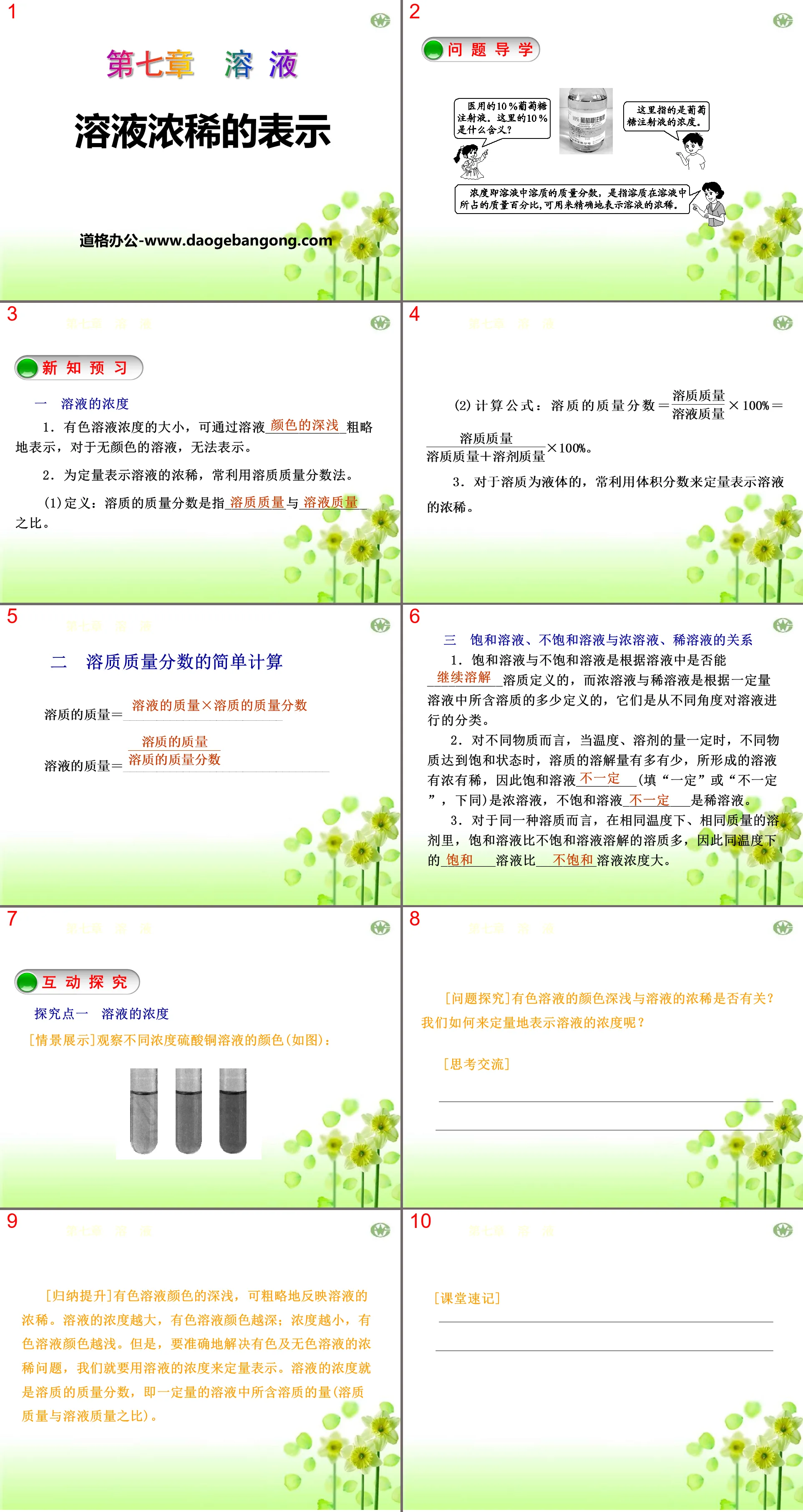 《溶液濃稀的表示》溶液PPT課件4