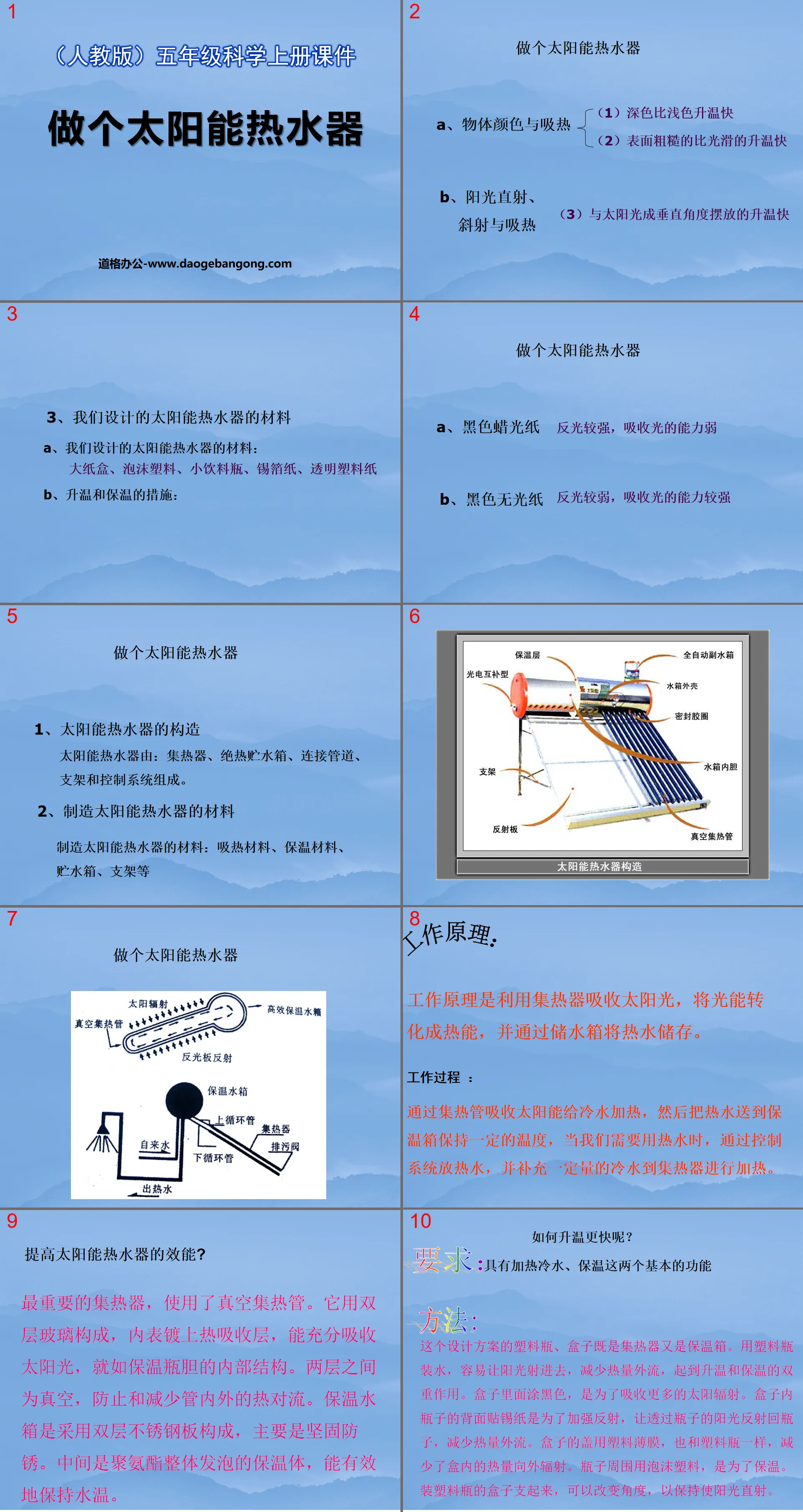 《做个太阳能热水器》光PPT课件
