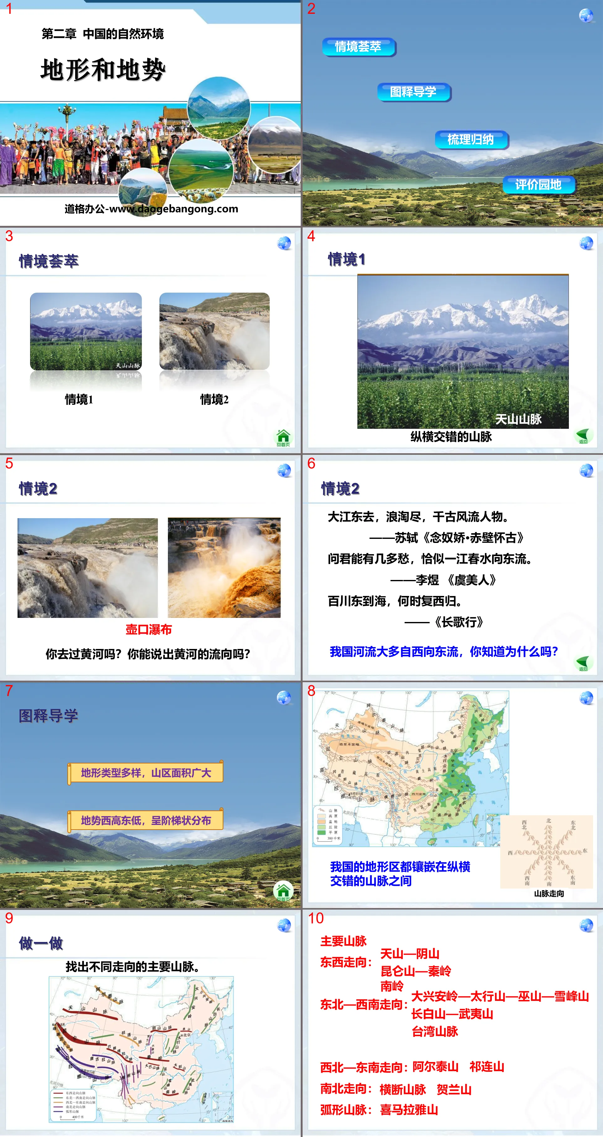 《地形和地势》中国的自然环境PPT课件7
