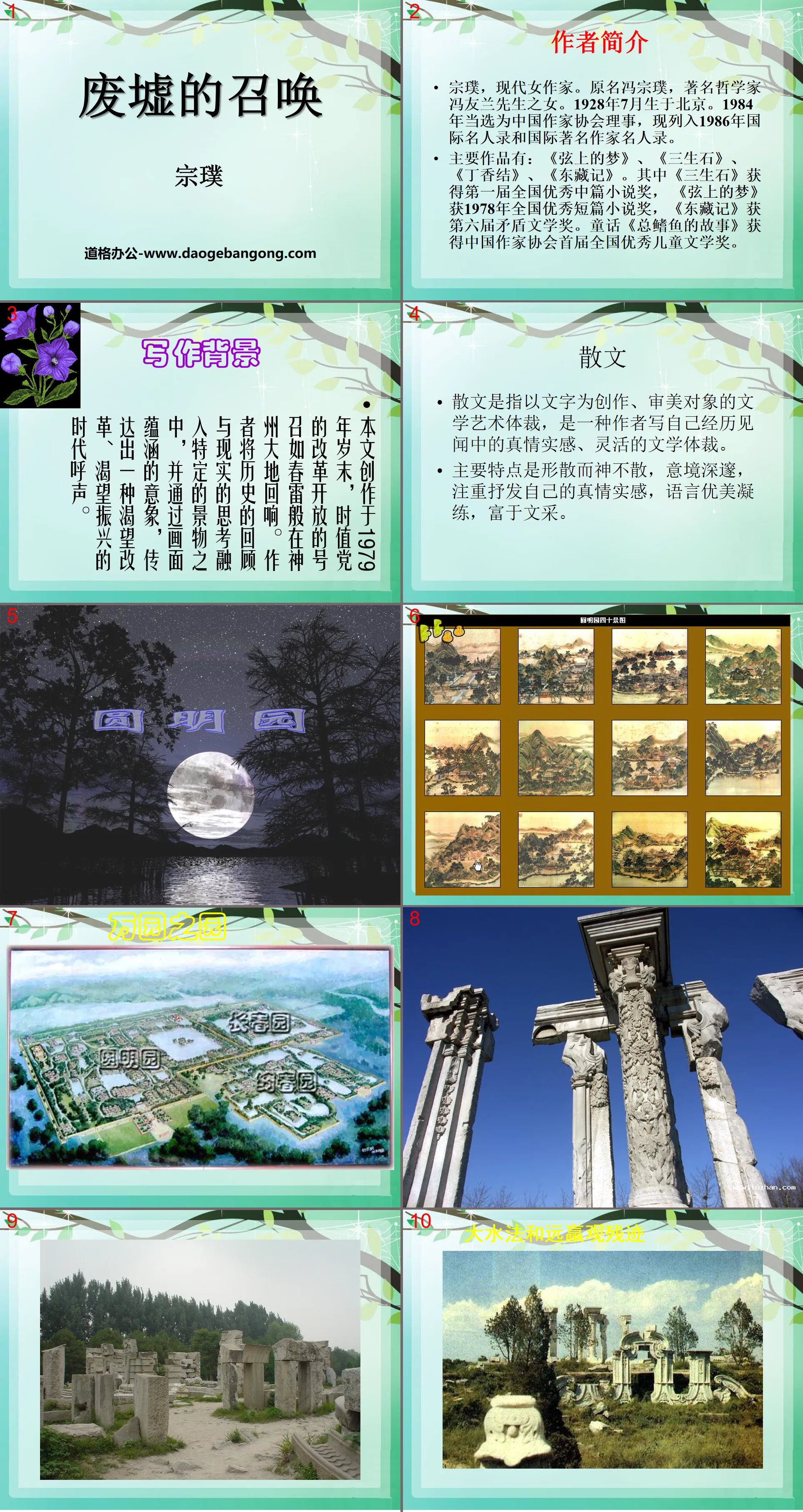 "Call of Ruins" PPT Courseware 3