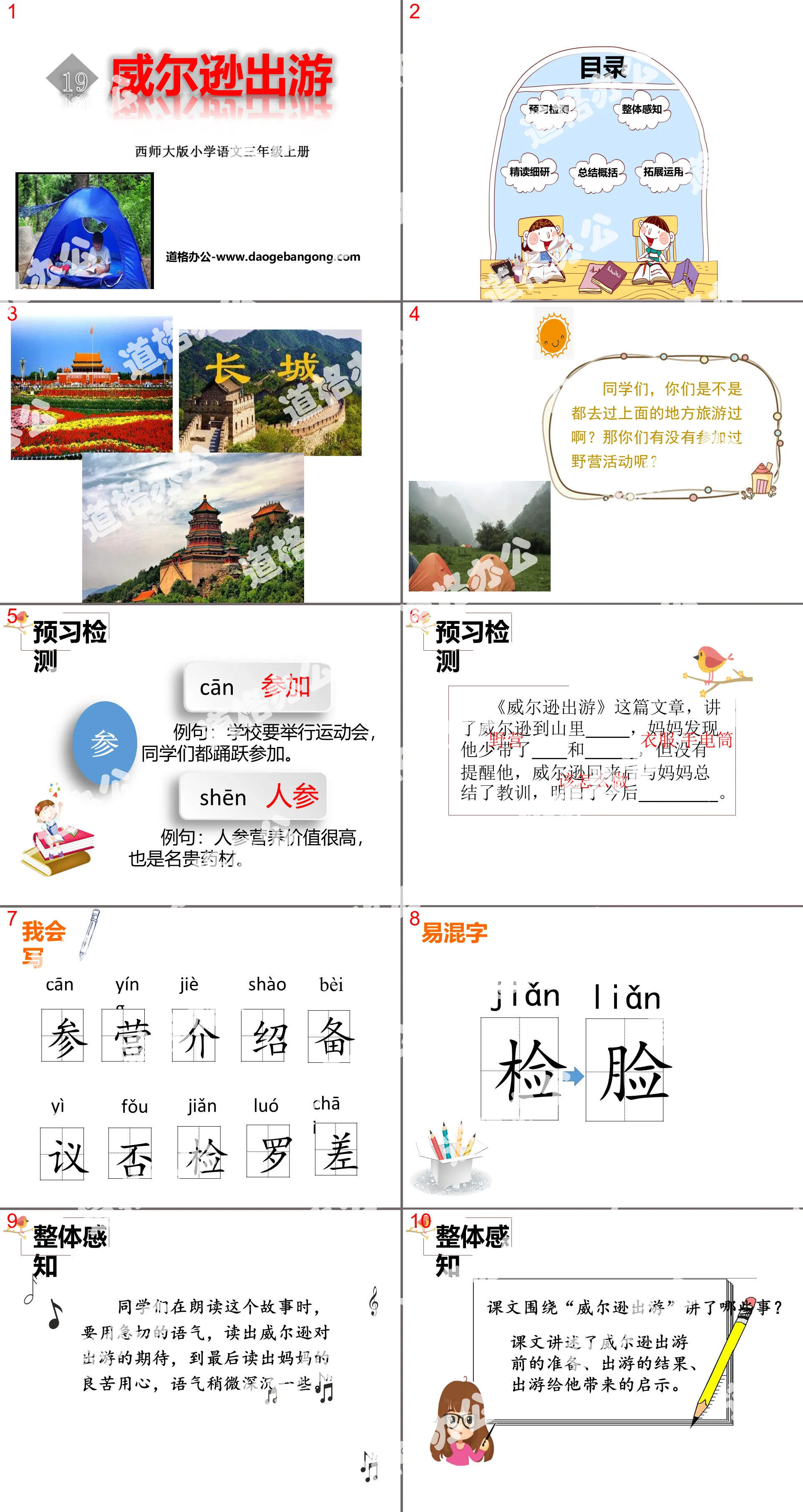 《威尔逊出游》PPT
