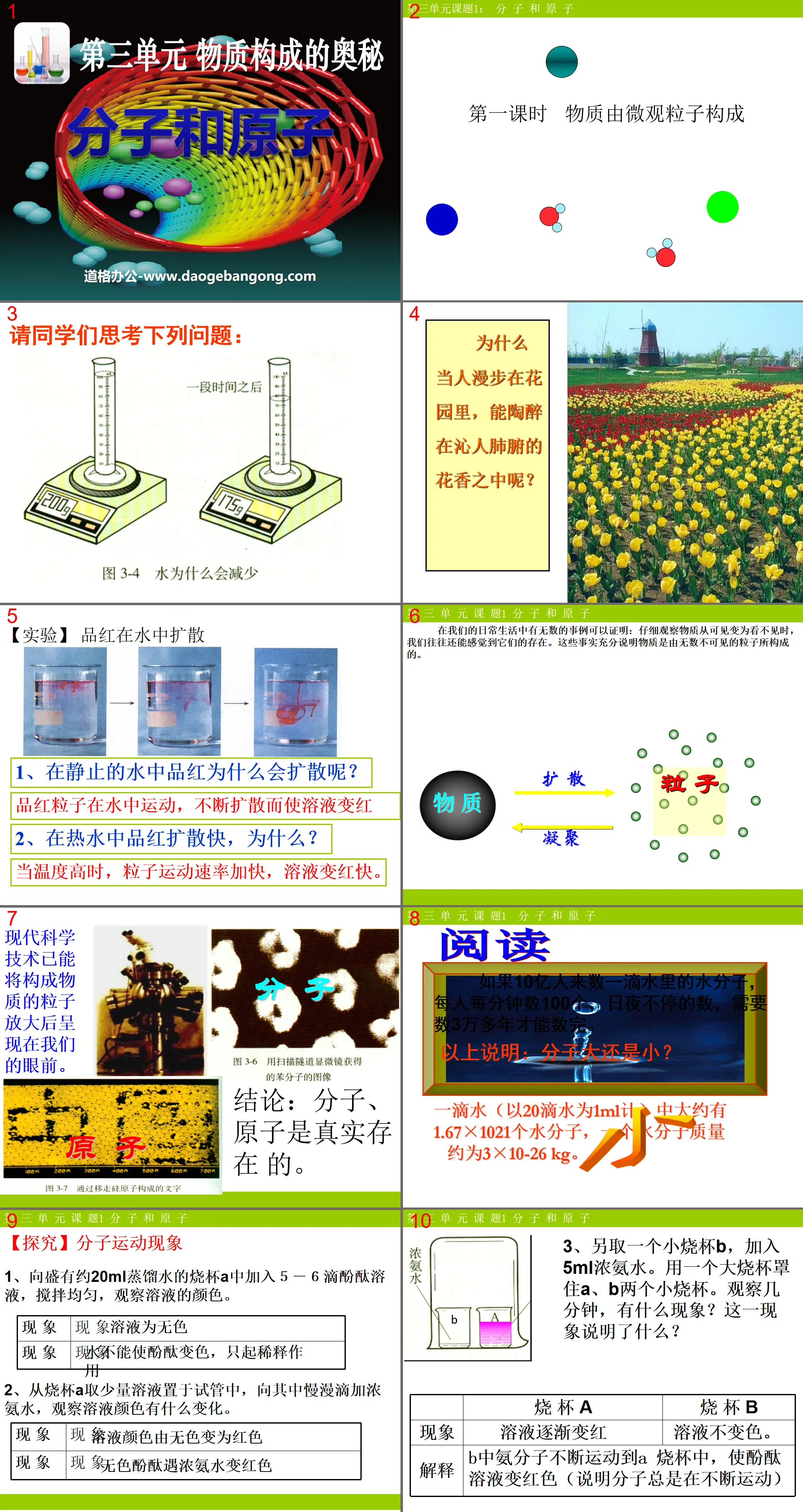 《分子和原子》物质构成的奥秘PPT课件8
