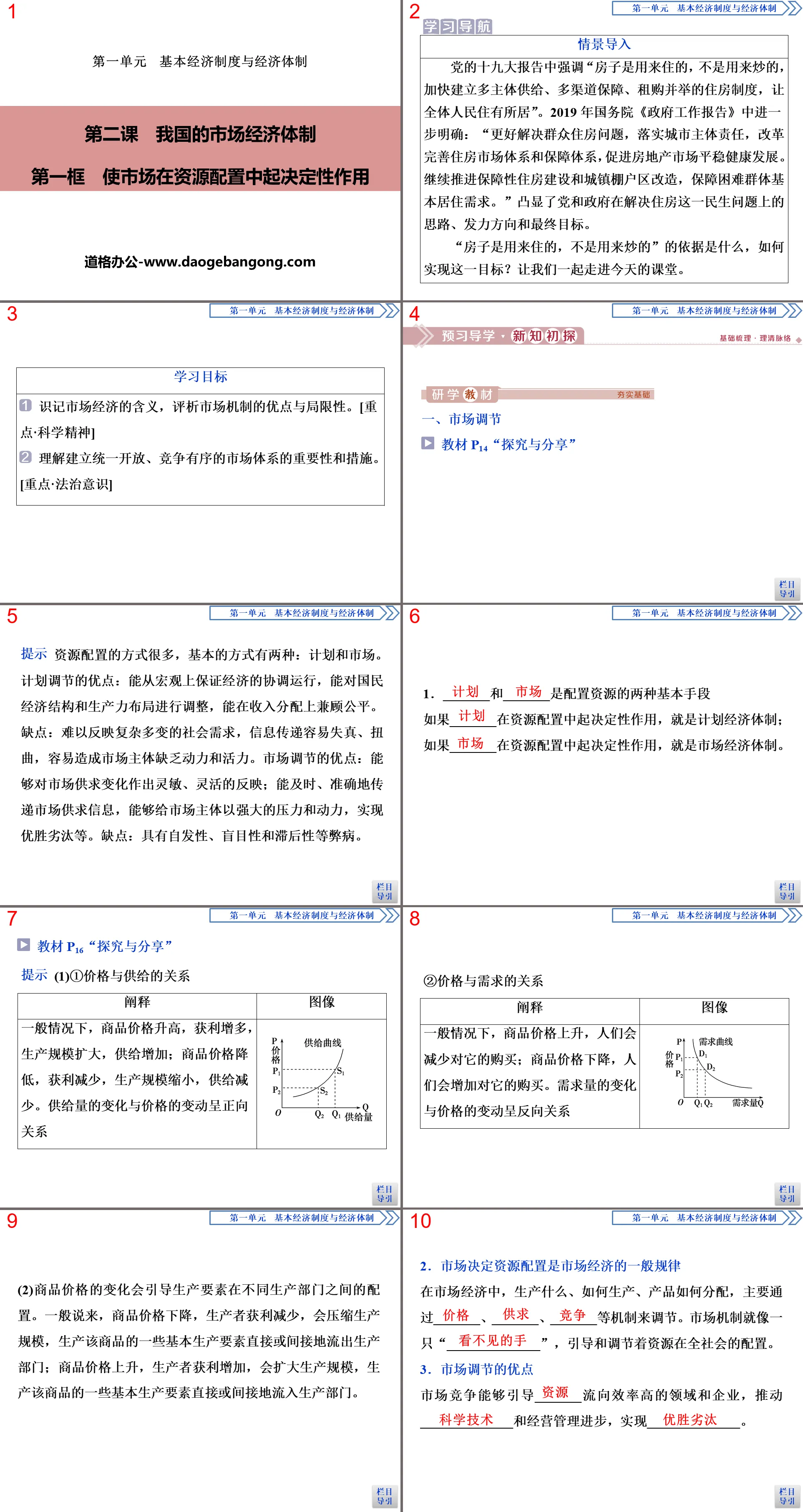 《我國的市場經濟體制》基本經濟制度與經濟體制PPT(第一課時)