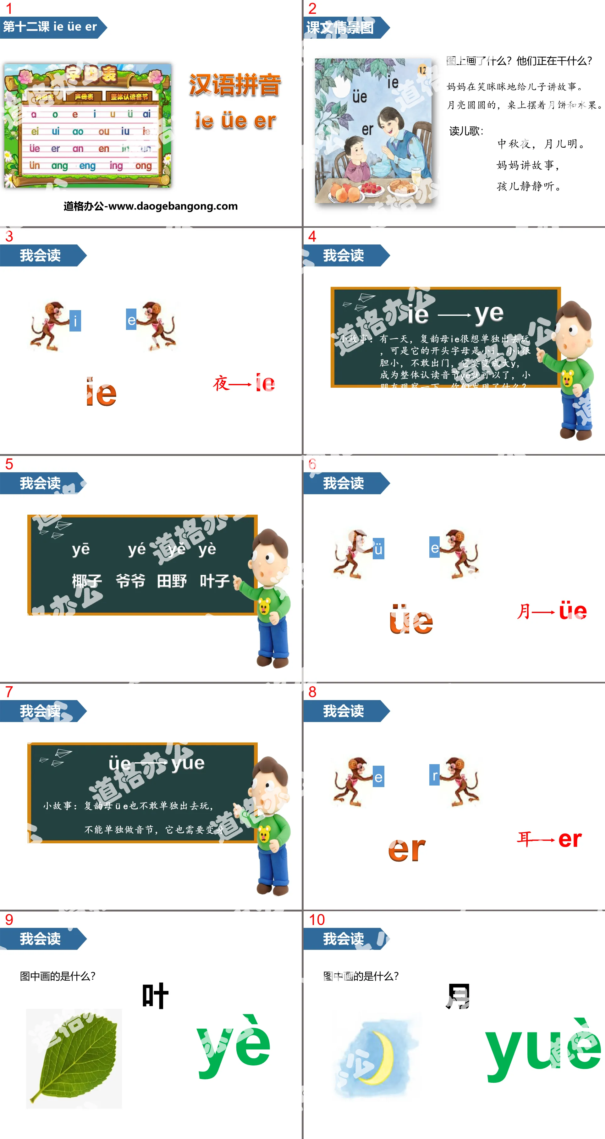 "ieüeer" Chinese Pinyin PPT