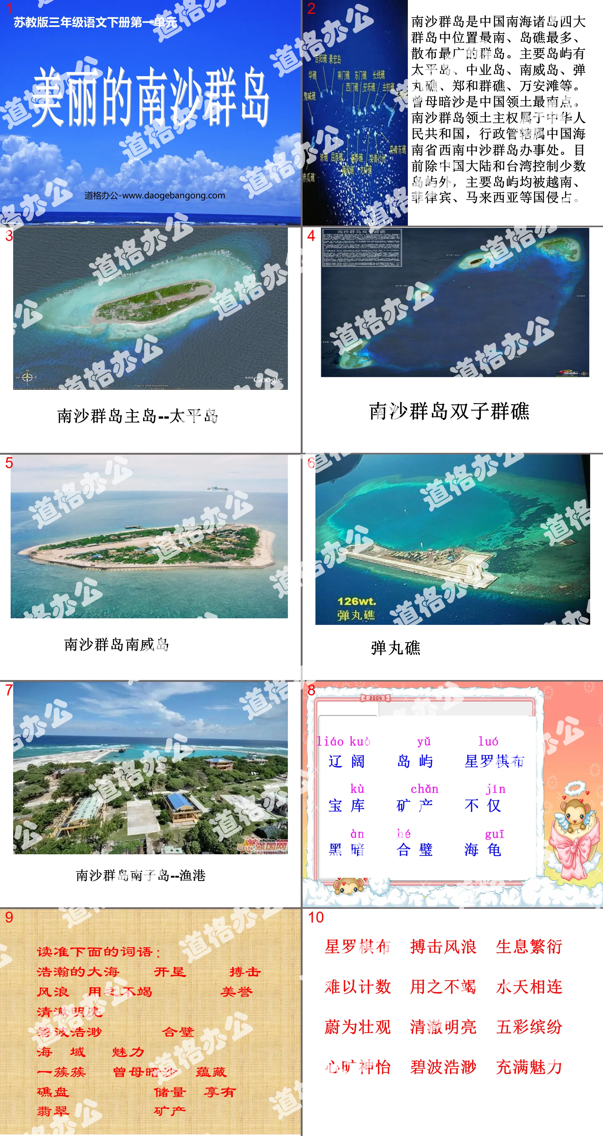 "Beautiful Nansha Islands" PPT courseware 3