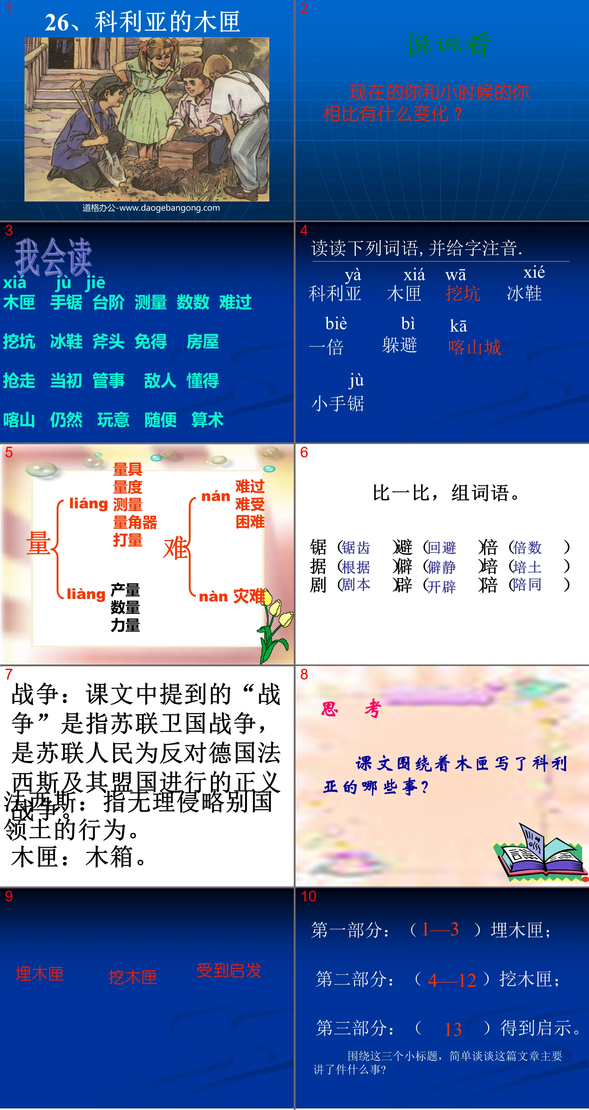 《科利亞的木匣》PPT教學課件下載4