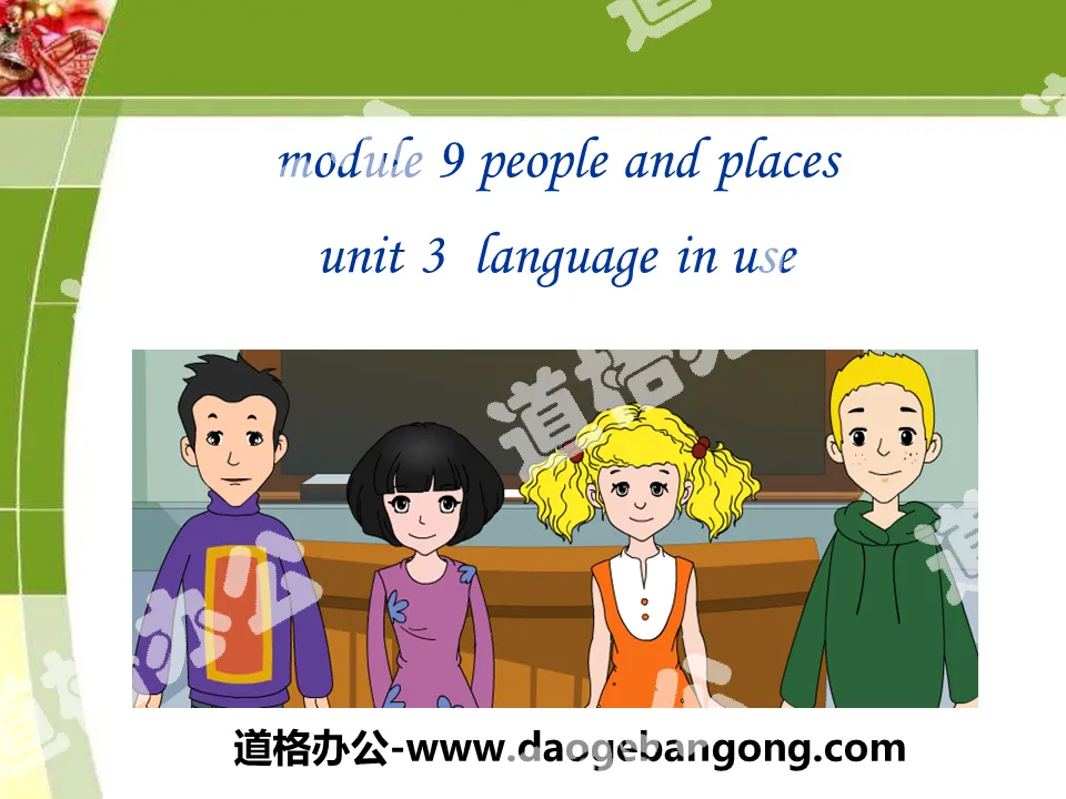 《Language in use》People and places PPT课件3
