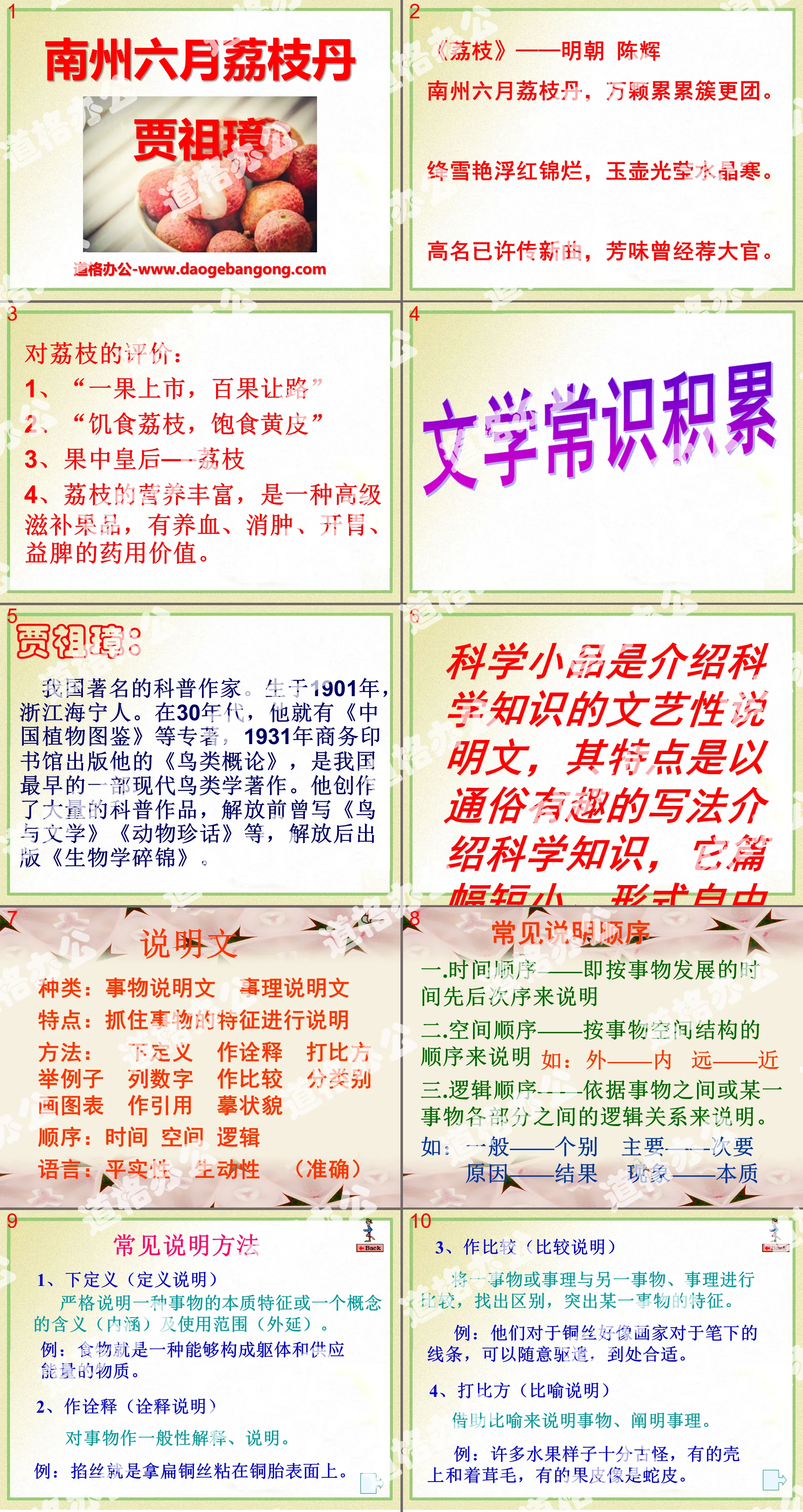 "Nanzhou June Lychee Pill" PPT courseware 3