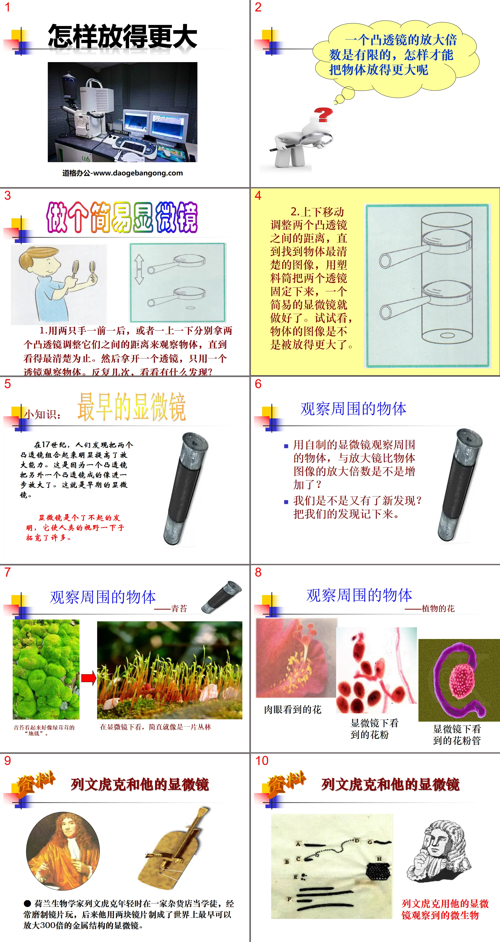 《如何放得更大》微小世界PPT課件3