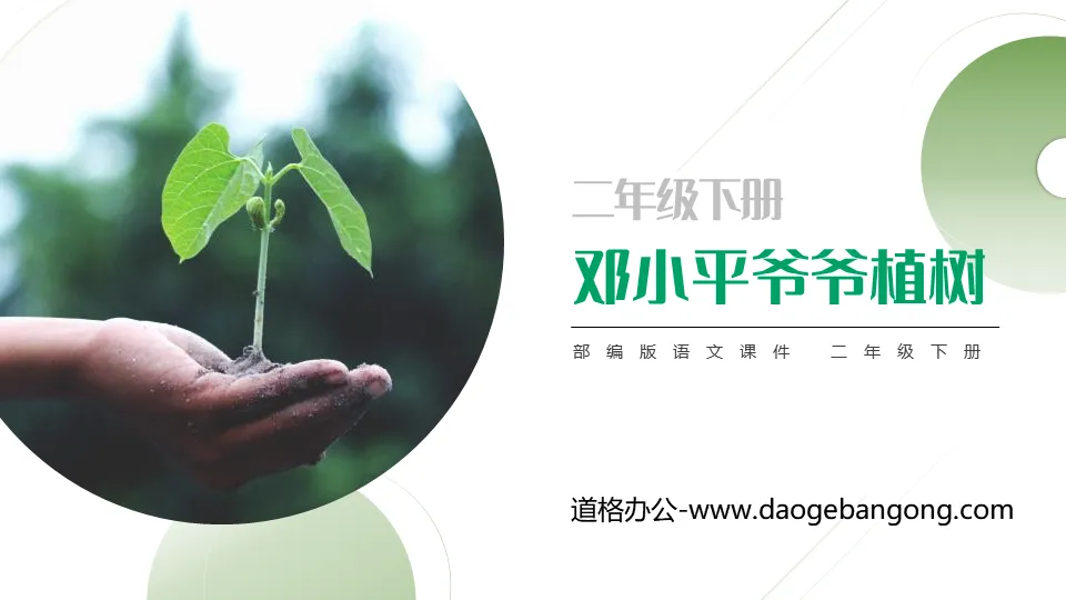 《邓小平爷爷植树》PPT课件免费下载