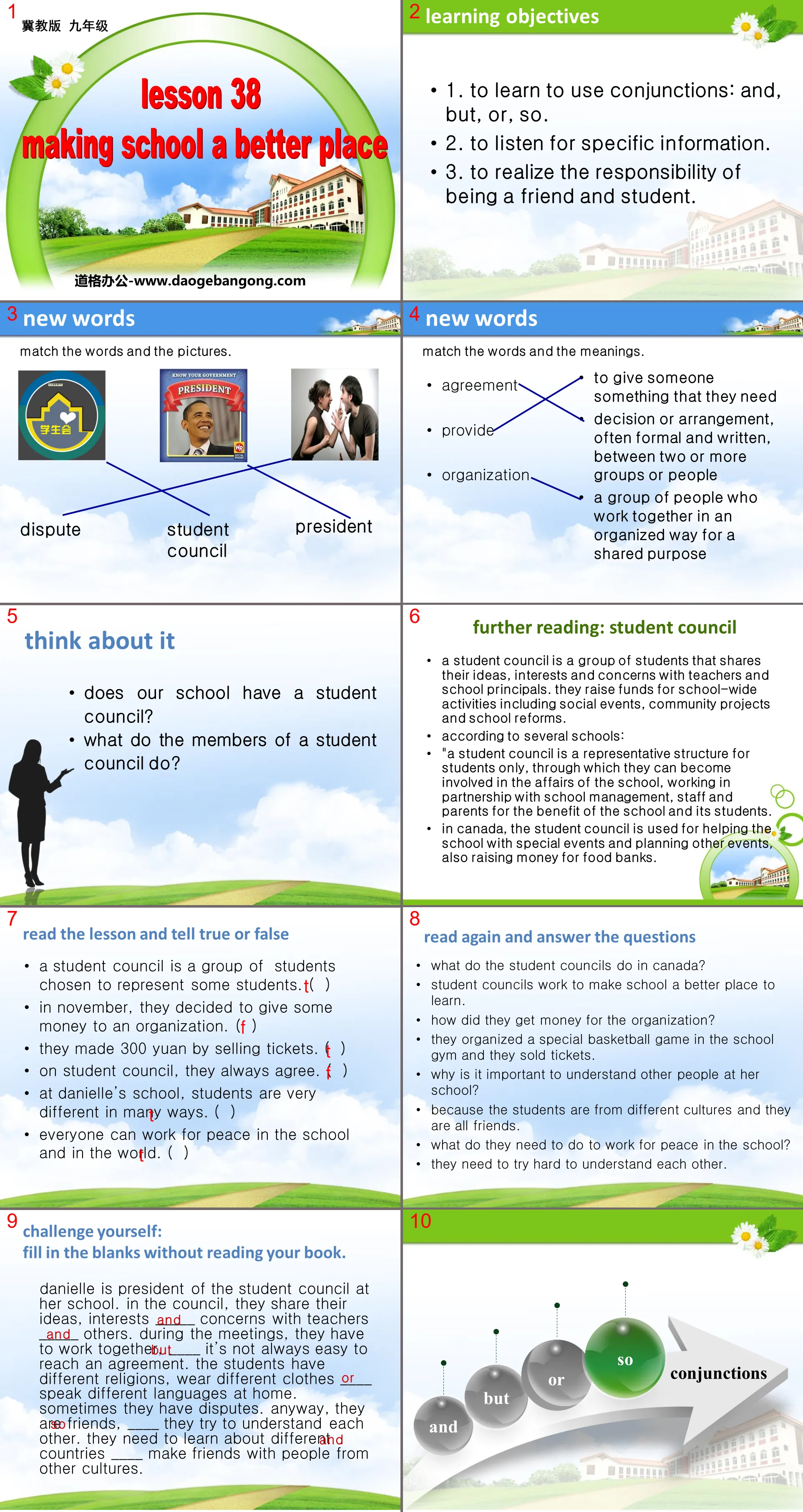 Présentation PowerPoint « Faire de l'école un endroit meilleur » Travailler pour la paix