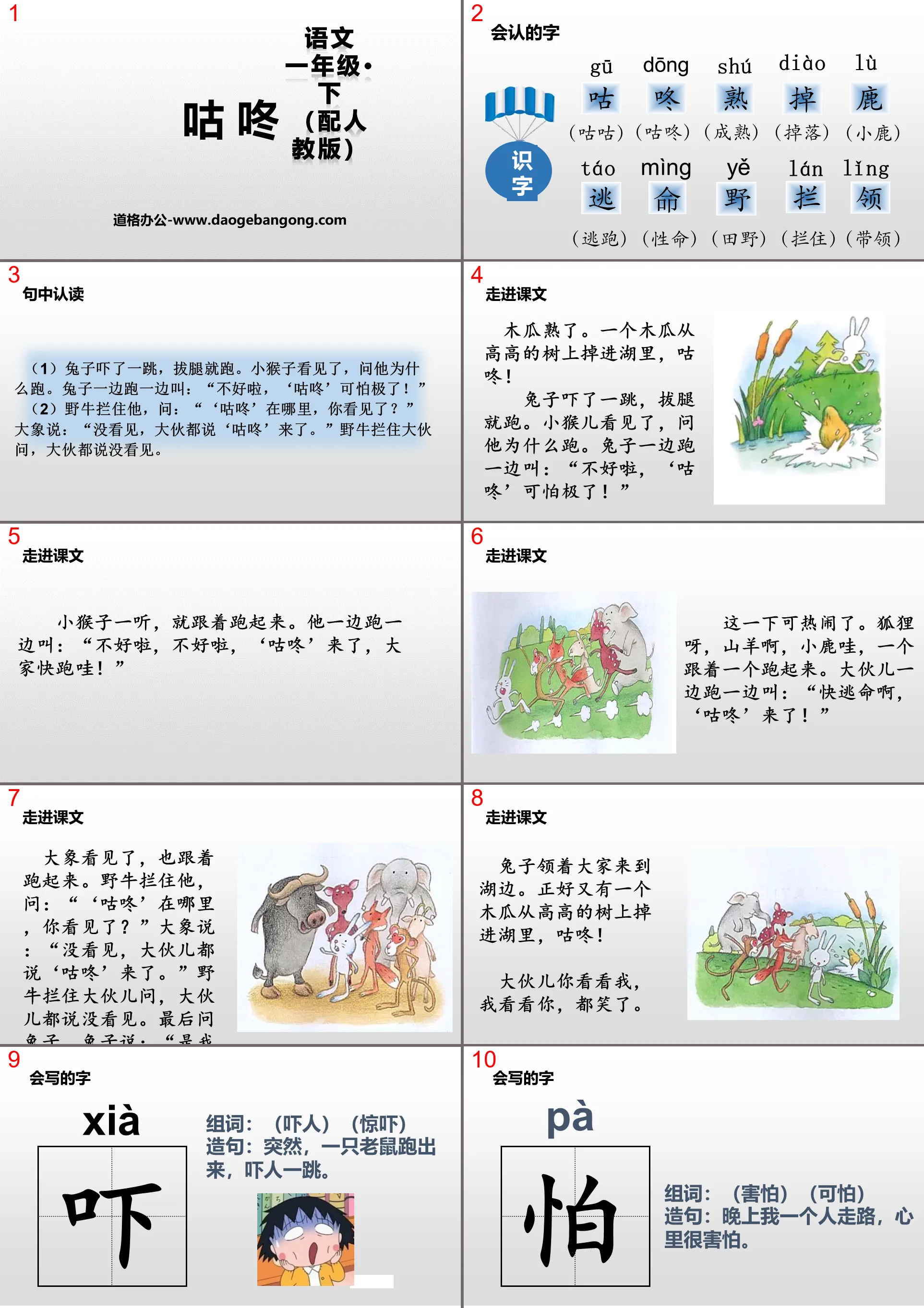 "Gudong" PPT teaching courseware