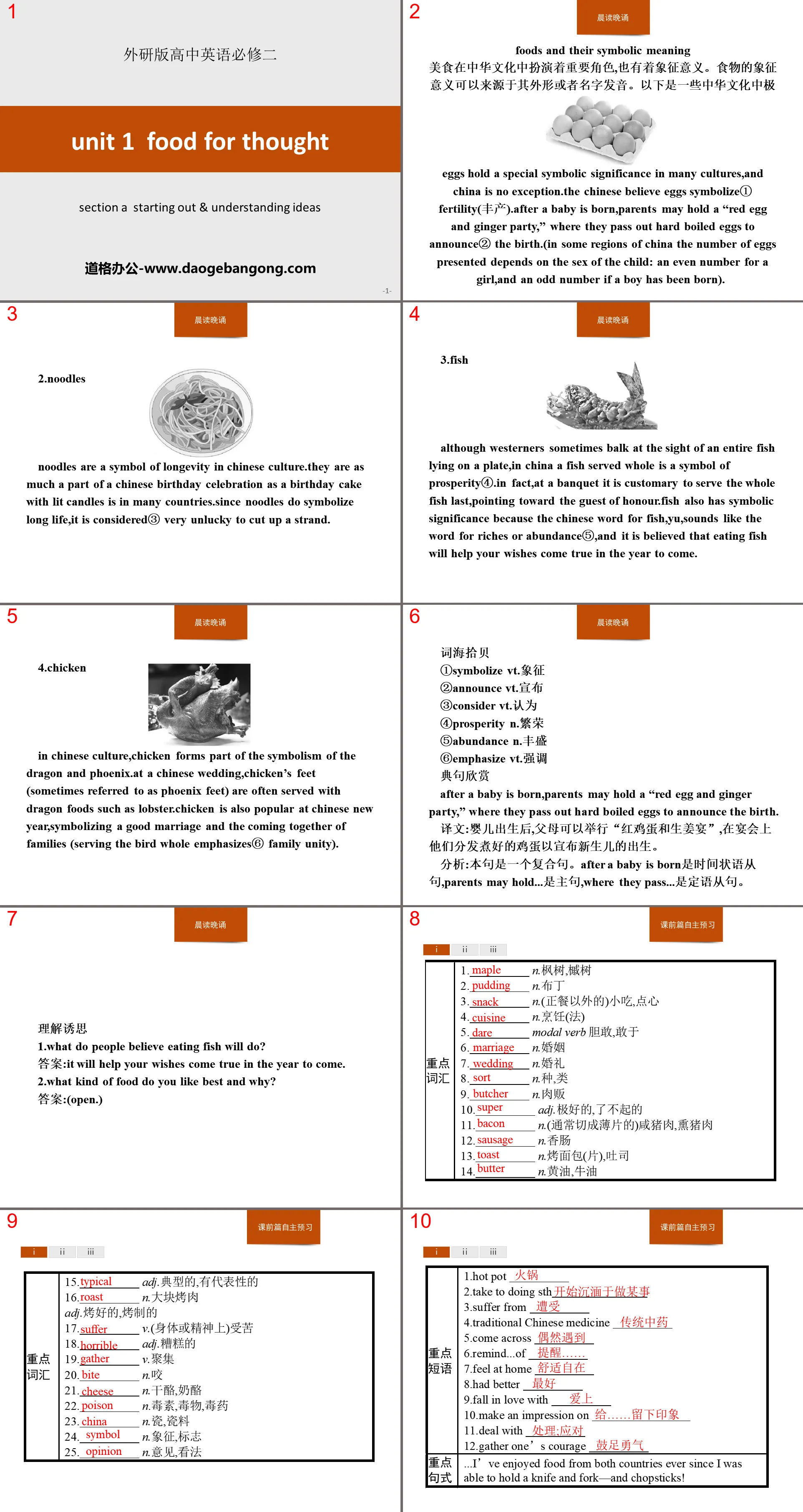 《Food for thought》Section A PPT