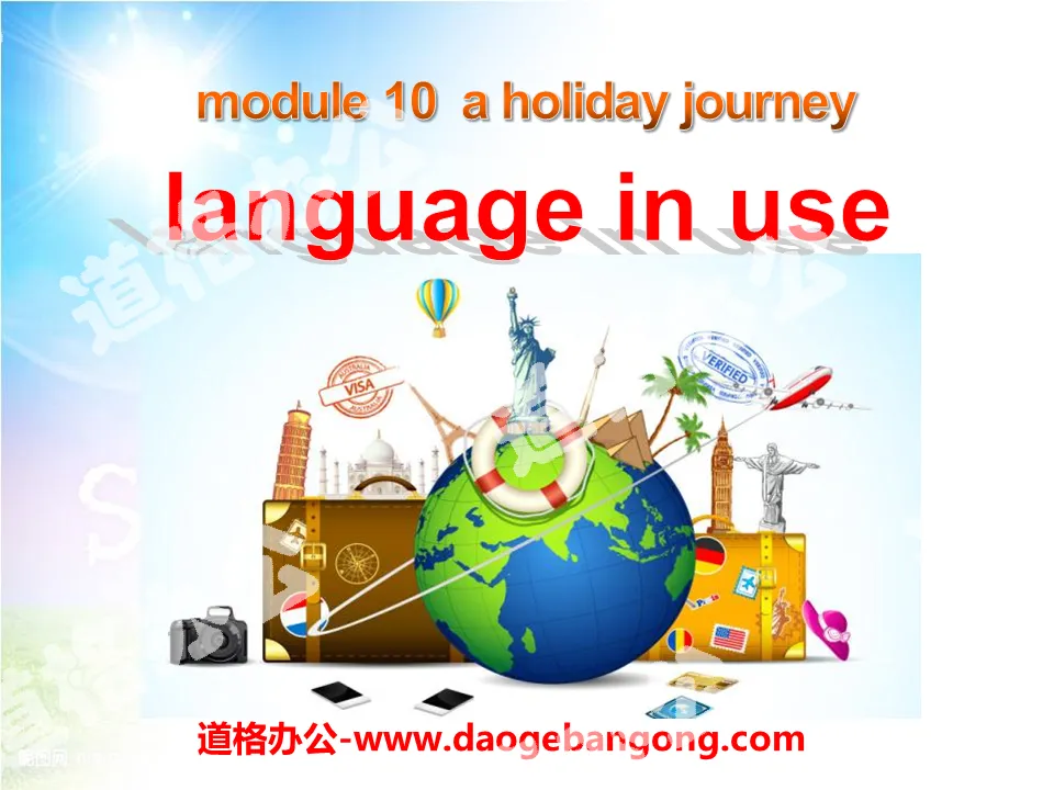 《Language in use》A holiday journey PPT课件2
