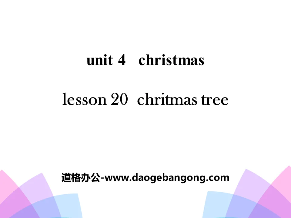 《Chritmas Tree》Christmas PPT