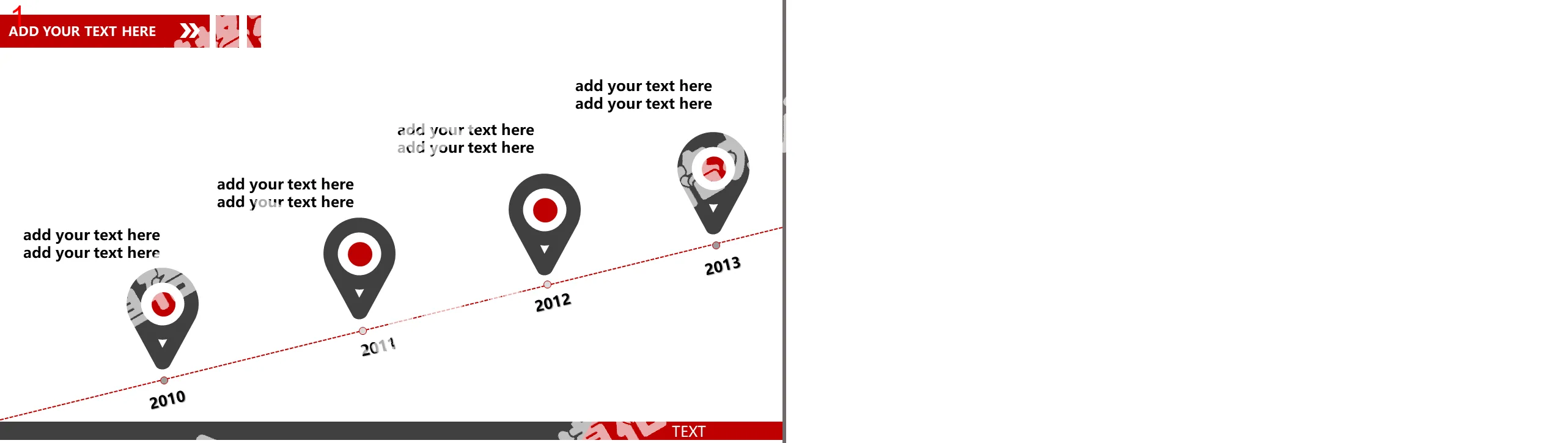 Simple and simple PPT timeline template