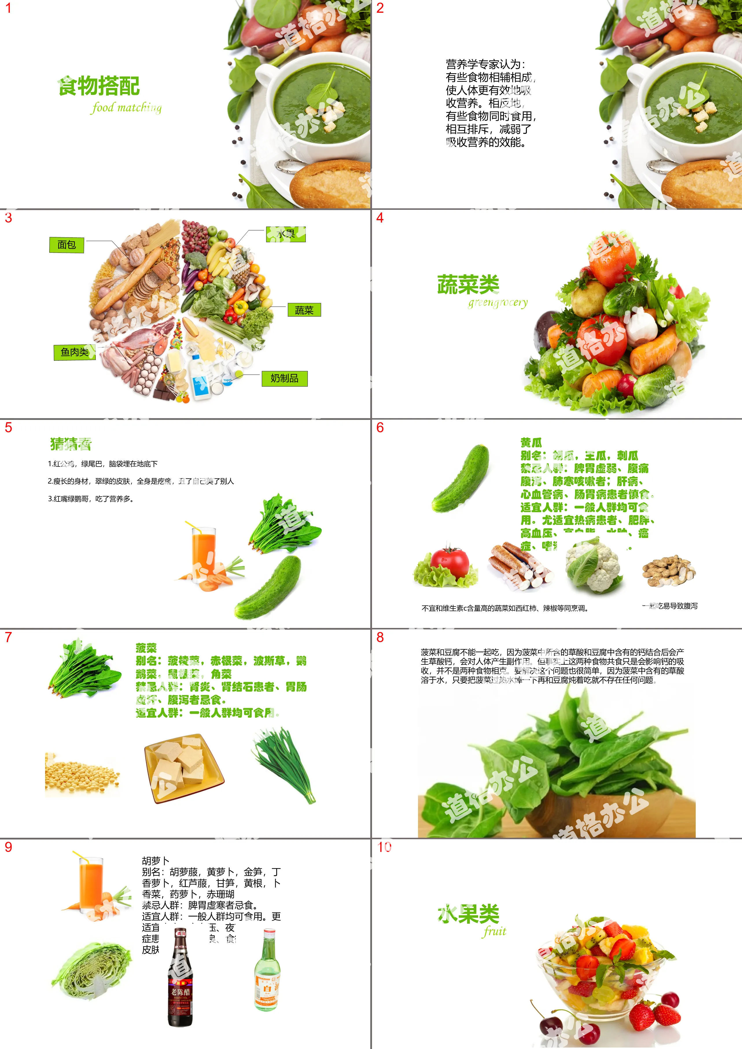 食物营养搭配健康饮食PPT