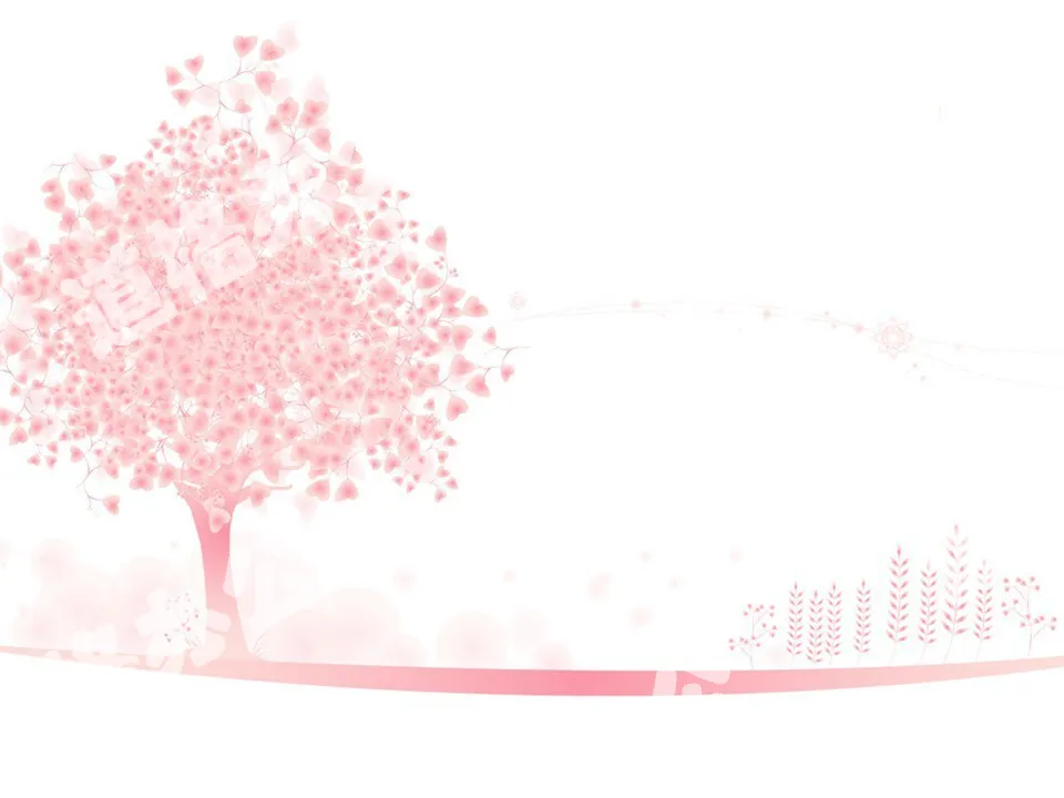 Elegant pink-color small tree P-PT background-picture