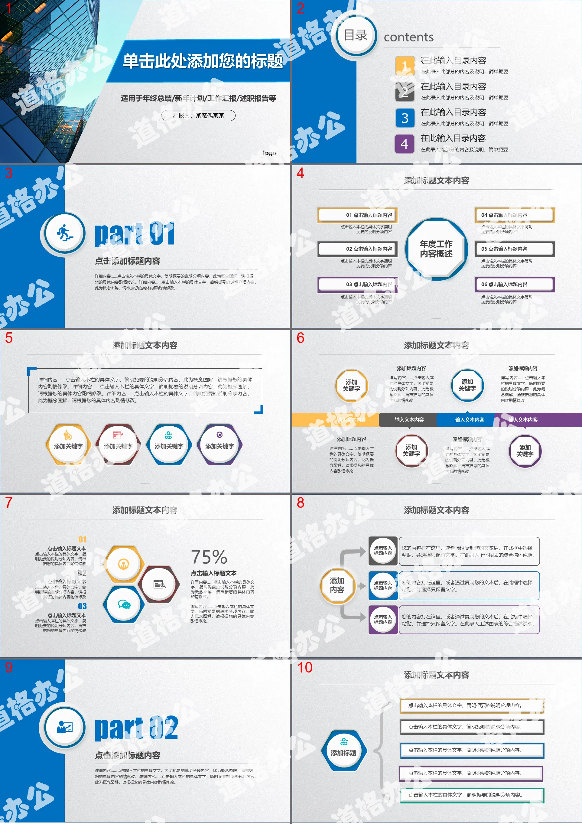 Atmospheric practical dynamic business PPT template