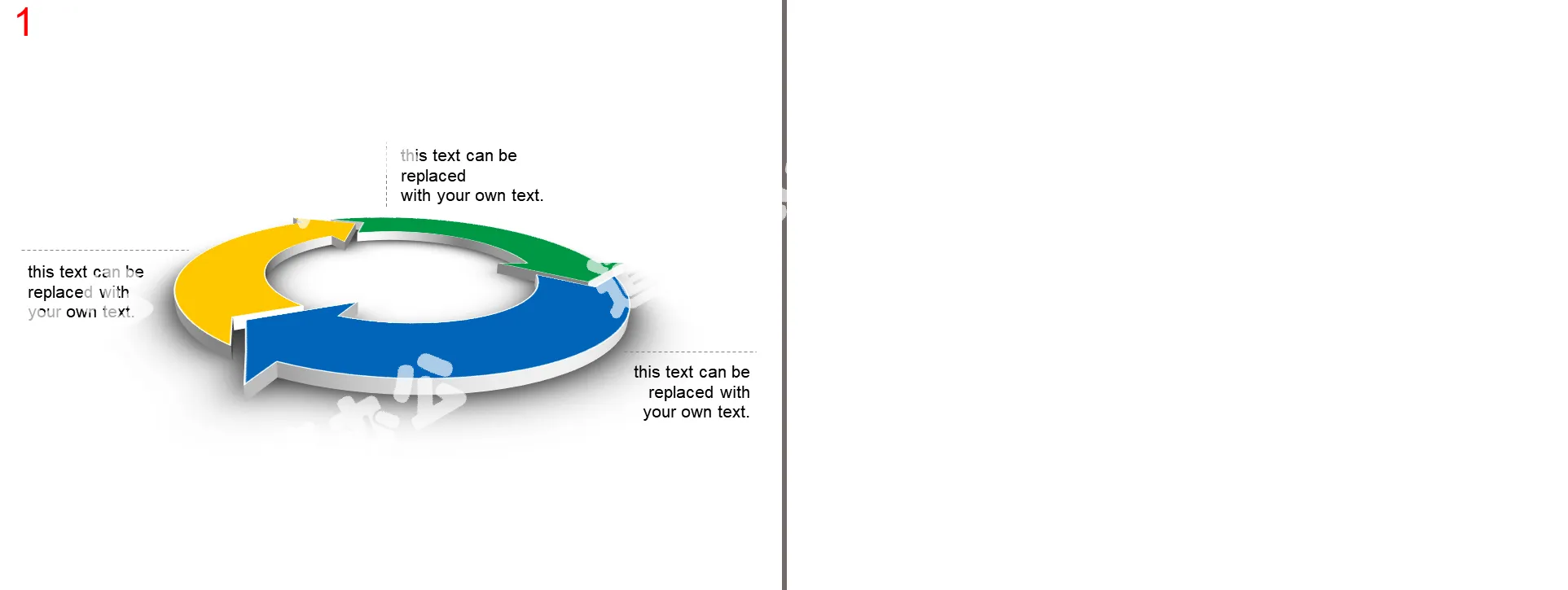 Three-dimensional ring cycle relationship PPT template