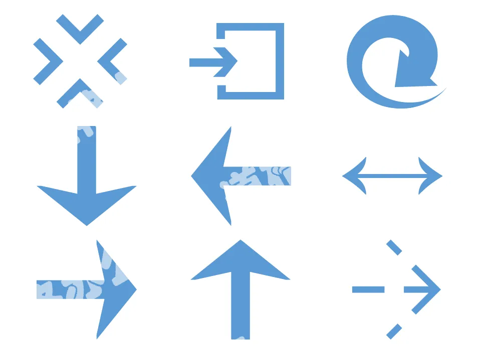 Color size can be modified PPT arrow material (2)