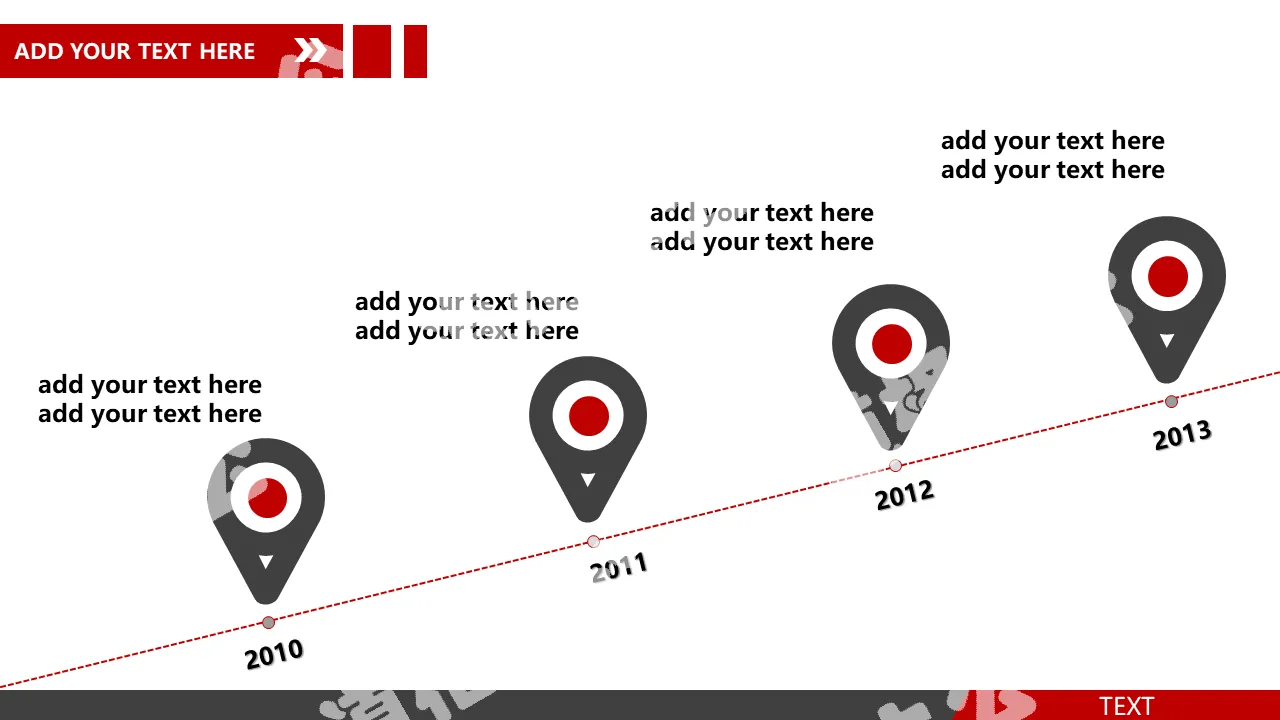 Simple and simple PPT timeline template