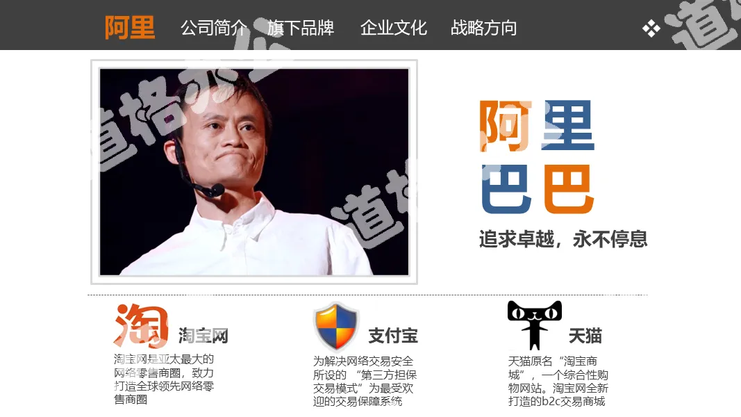 Alibaba Company Introduction PPT