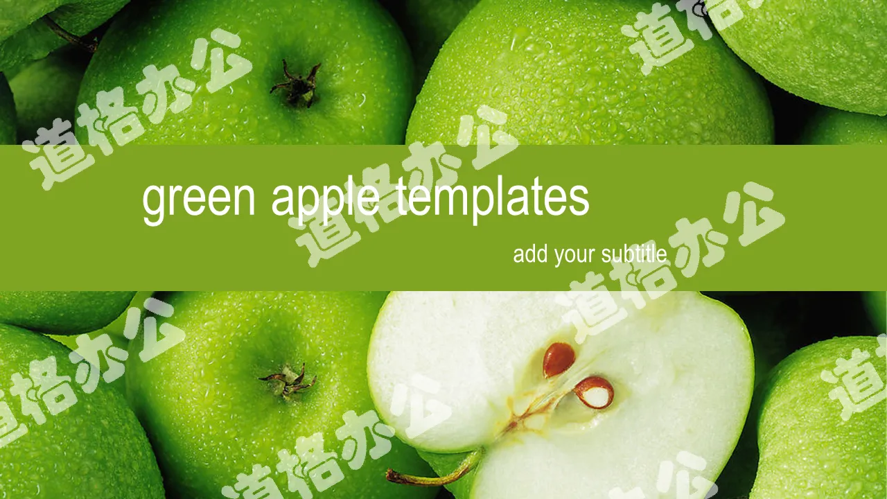 Crispy Green Apple Slideshow Template