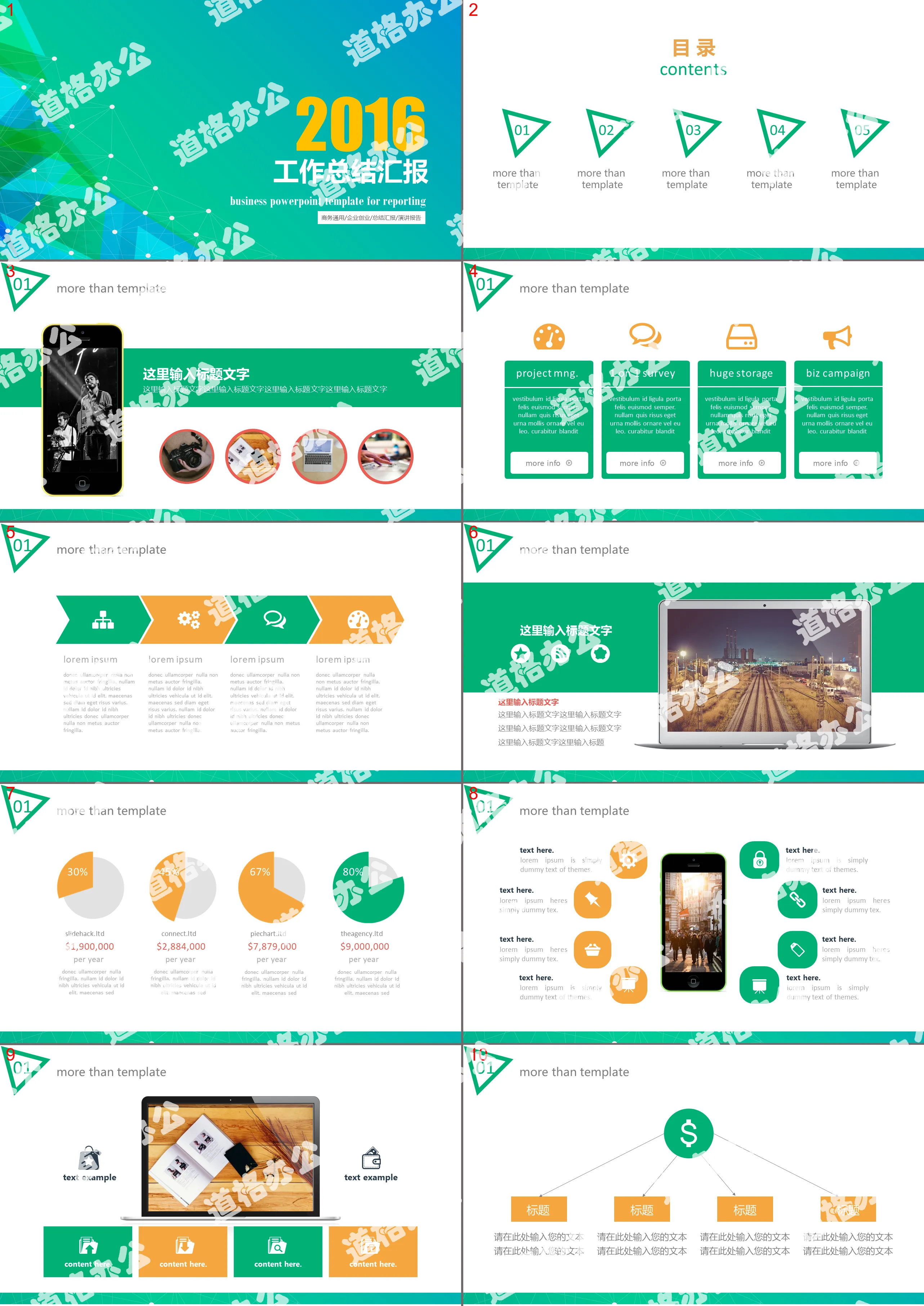 Modèle PPT de rapport de synthèse de travail général exquis