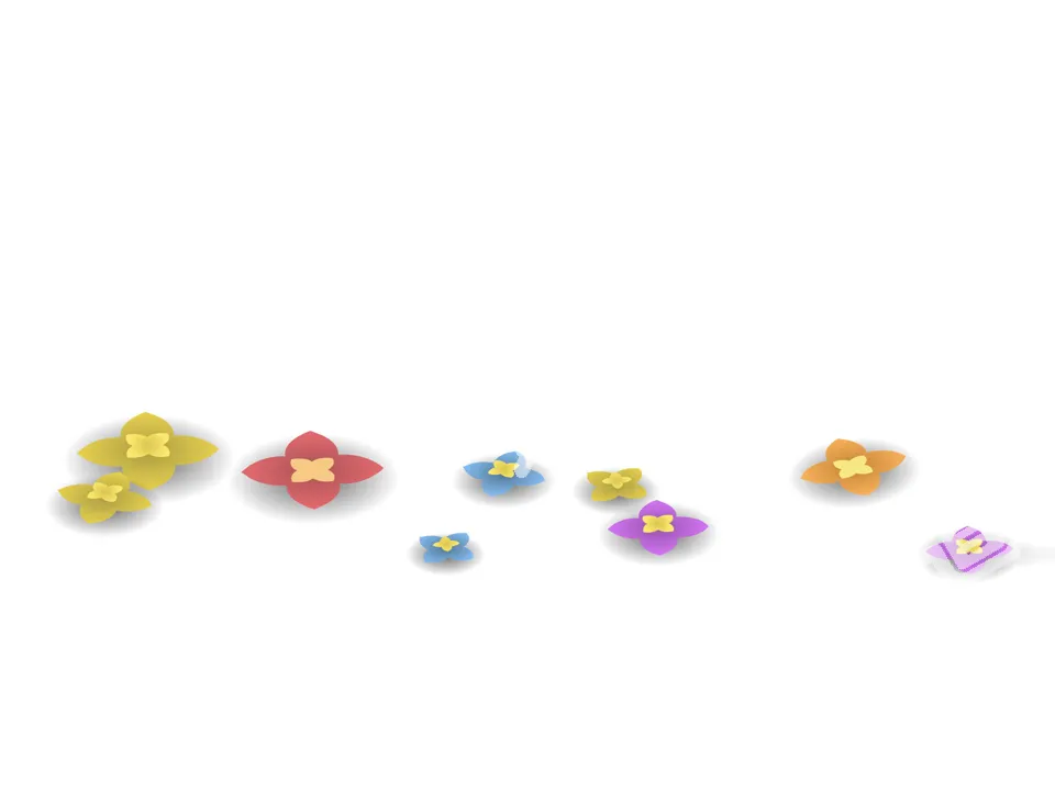 Simple cute little flower PPT background picture